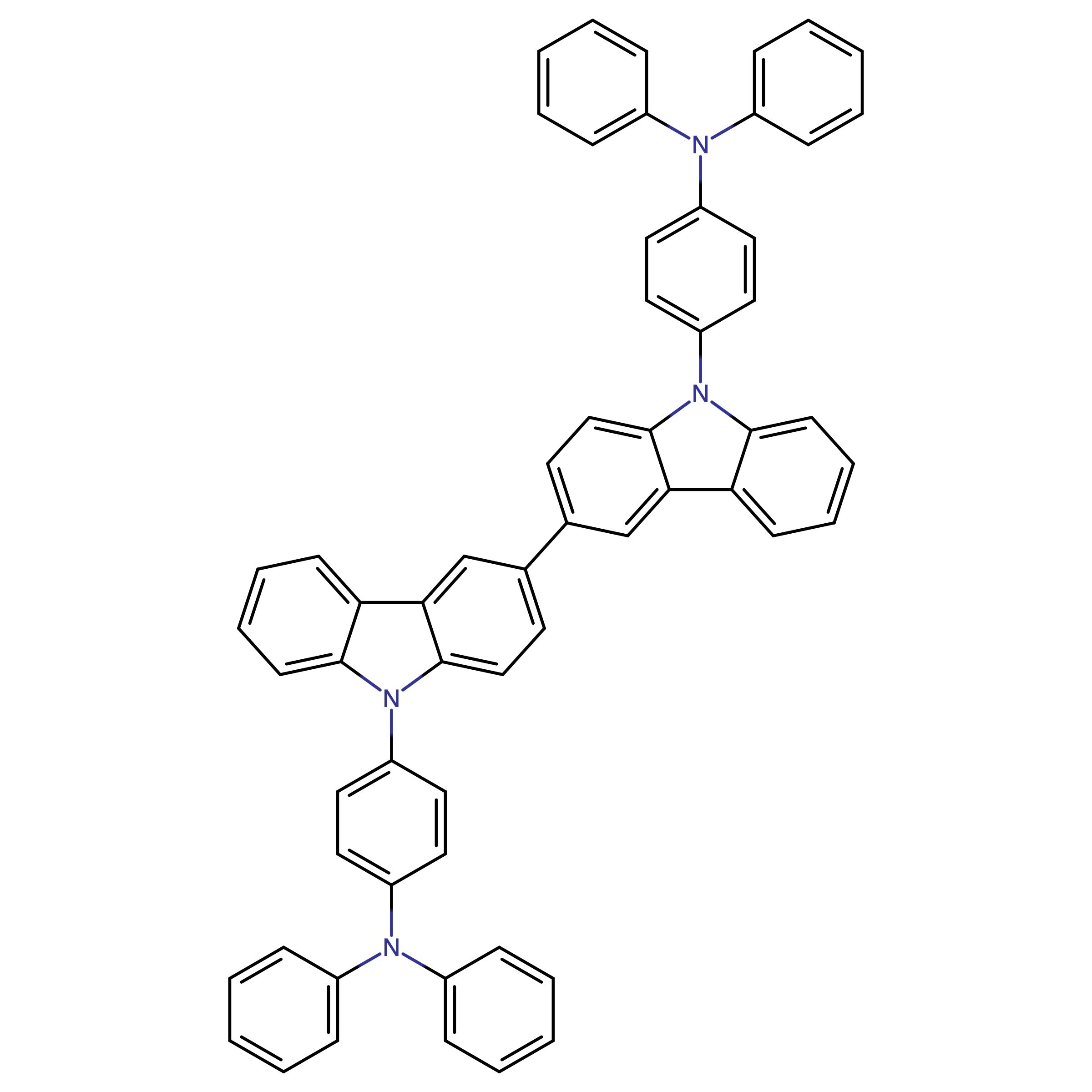 CAS 1032174-52-9 | 4,4'-(9H,9'H-[3,3'-Bicarbazole]-9,9'-diyl)bis(N,N-diphenylaniline)