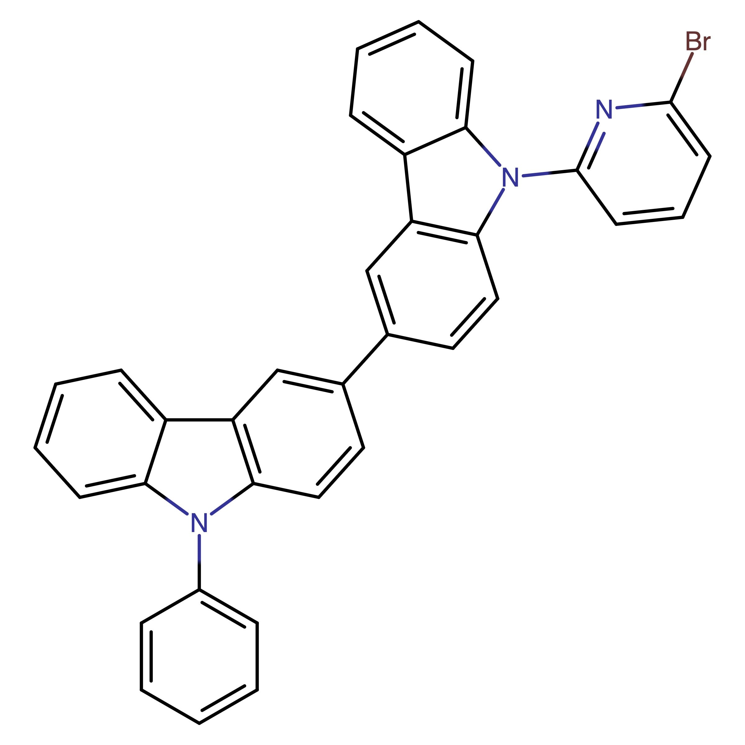 CAS 2041519-48-4 | 9-(6-Bromopyridin-2-yl)-9'-phenyl-9H,9'H-3,3'-bicarbazole