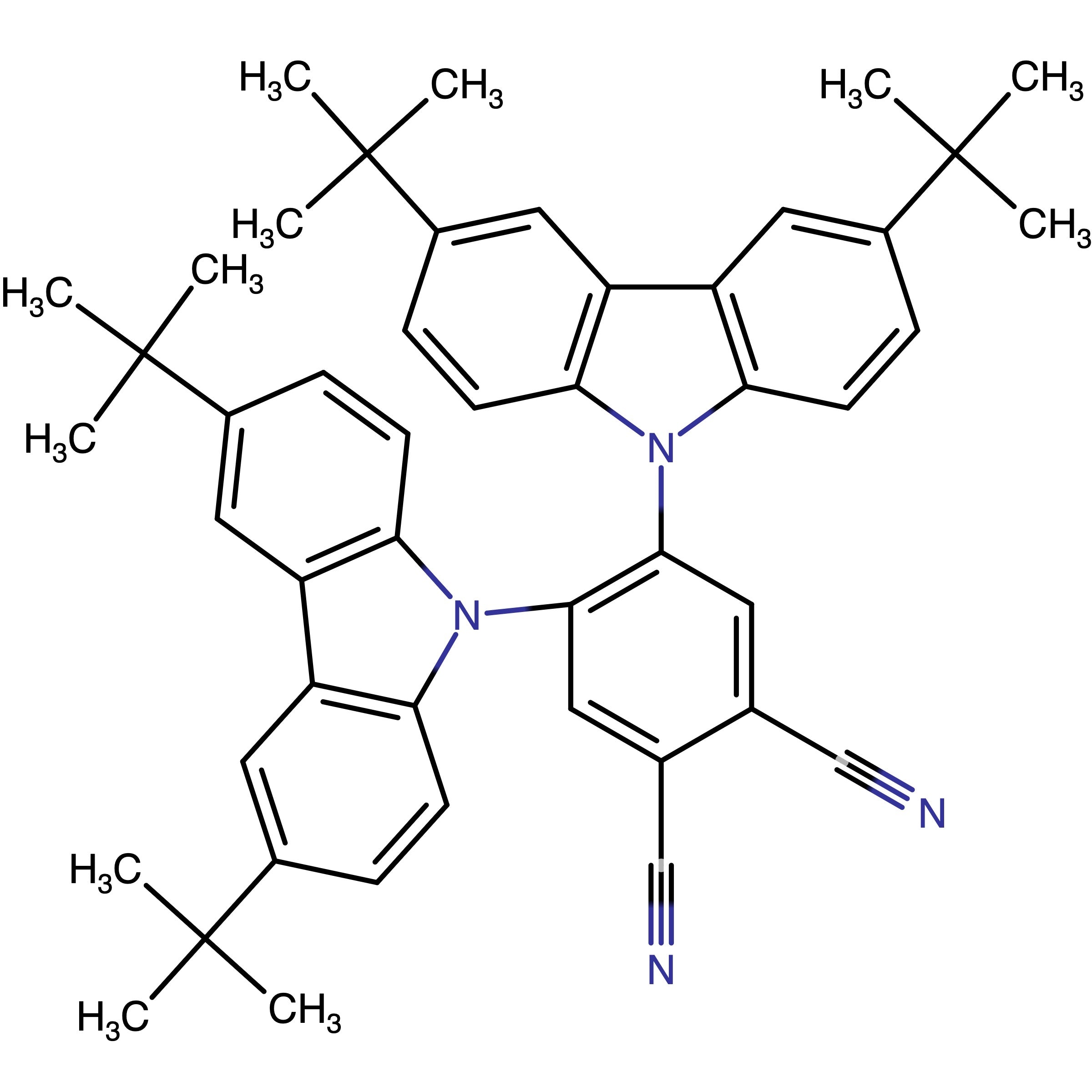 CAS 1962942-71-7 | 4,5-Bis(3,6-di-tert-butyl-9H-carbazol-9-yl)phthalonitrile