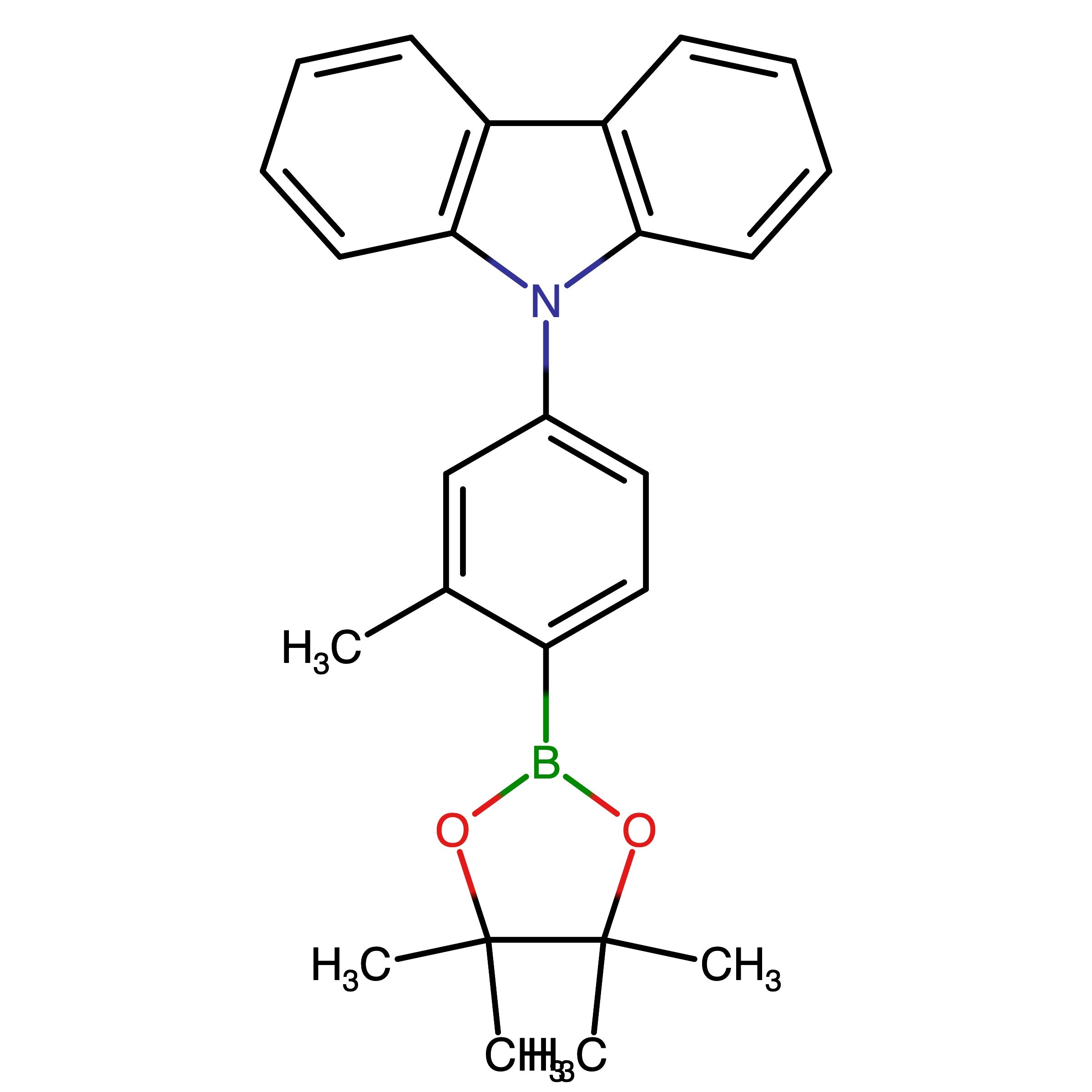 CAS 2294937-46-3 | 9-(3-Methyl-4-(4,4,5,5-tetramethyl-1,3,2-dioxaborolan-2-yl) phenyl)-9H-carbazole