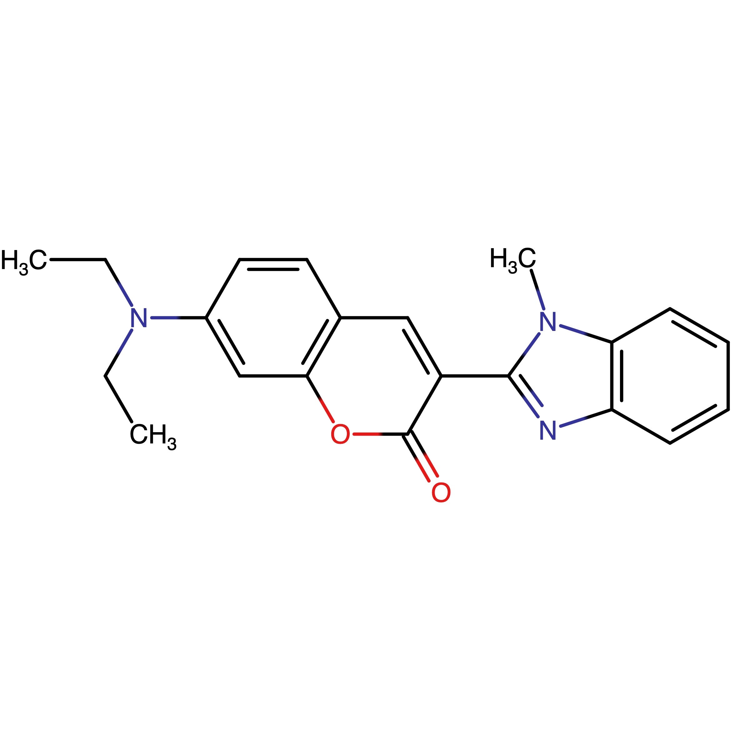 CAS 41044-12-6 | 7-(Diethylamino)-3-(1-methyl-1H-benzimidazol-2-yl)coumarin | MFCD00051349
