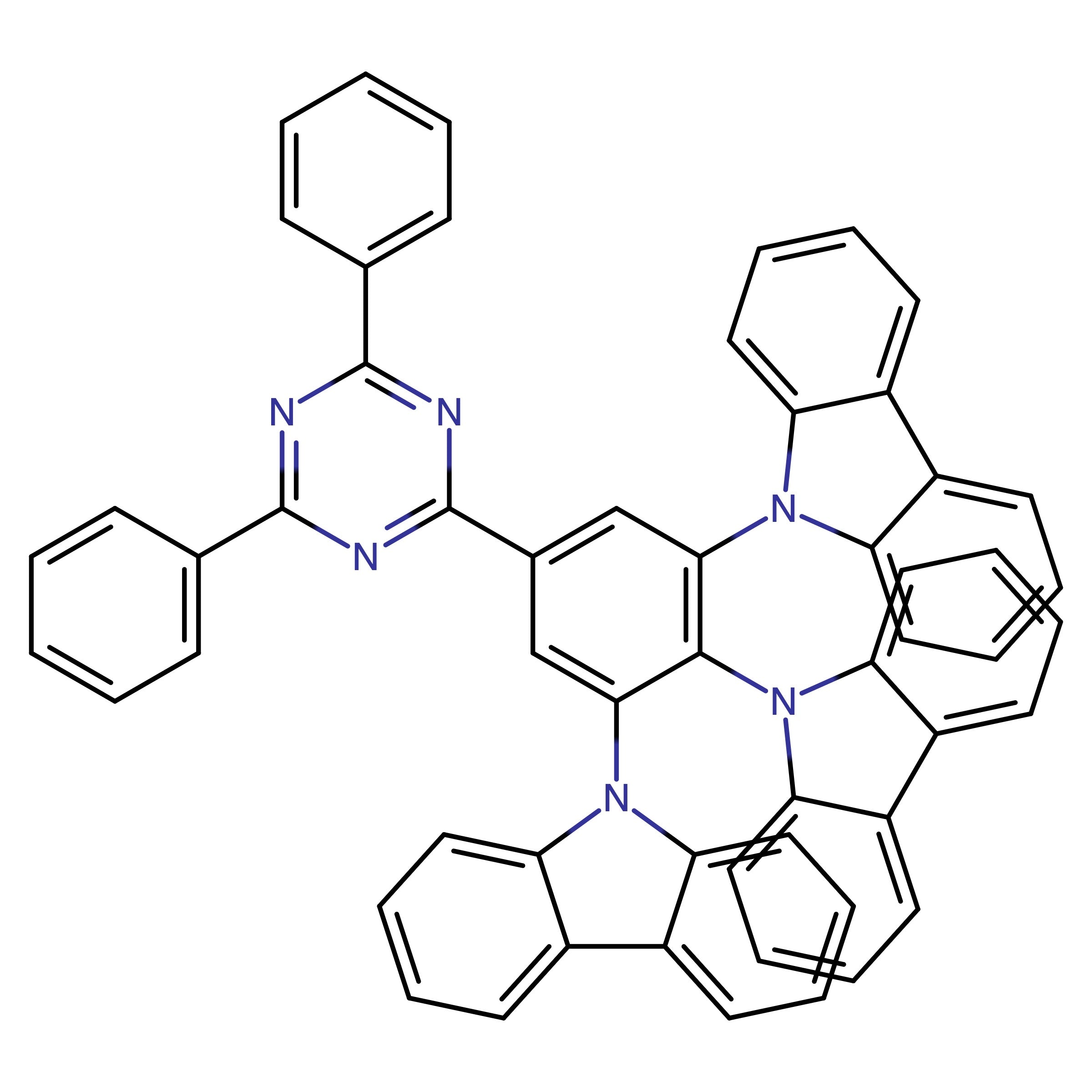 CAS 1808158-40-8 | 9,9',9''-(5-(4,6-Diphenyl-1,3,5-triazin-2-yl)benzene-1,2,3-triyl)tris(9H-carbazole)
