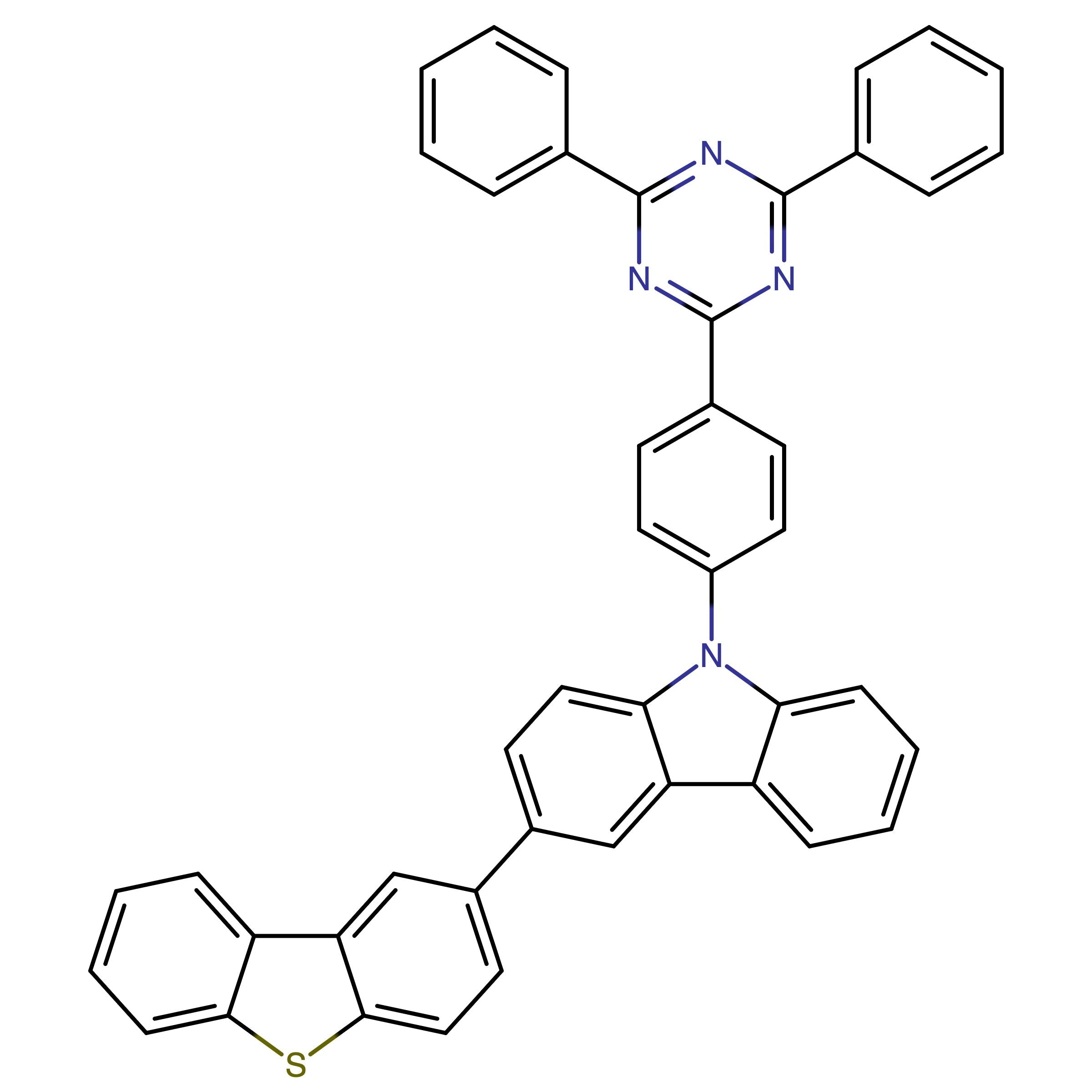 CAS 1613077-18-1 | 3-(Dibenzo[b,d]thiophen-2-yl)-9-(4-(4,6-diphenyl-1,3,5-triazin-2-yl)phenyl)-9H-carbazole