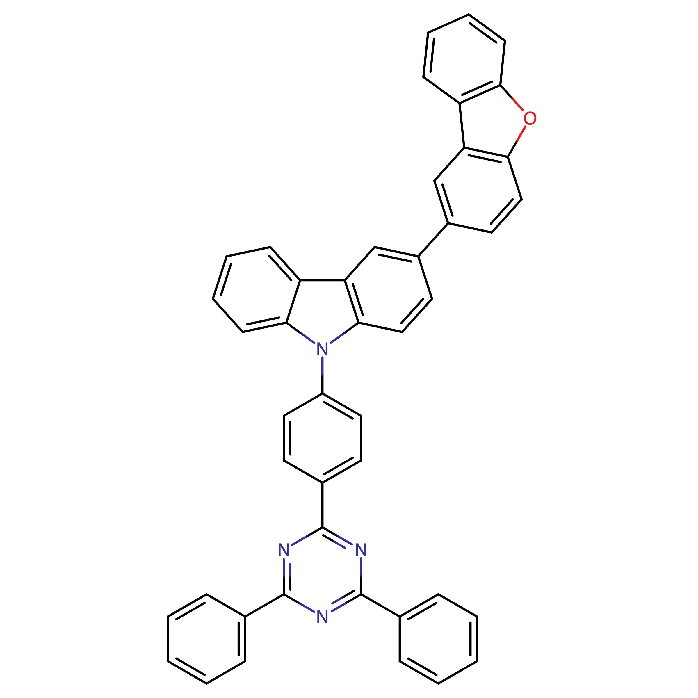 CAS 1613077-03-4 | 3-(Dibenzo[b,d]furan-2-yl)-9-(4-(4,6-diphenyl-1,3,5-triazin-2-yl)phenyl)-9H-carbazole
