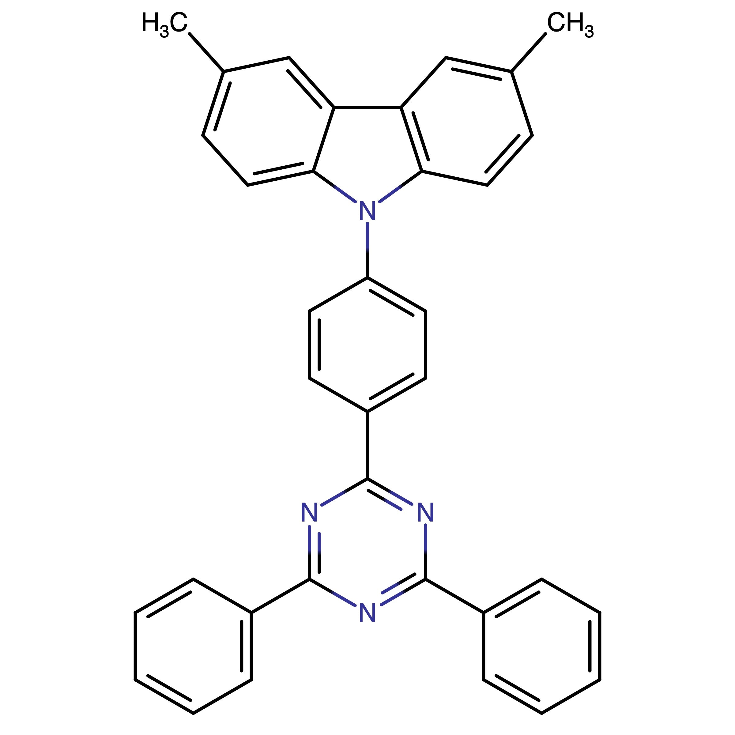 CAS 2061376-81-4 | 9-(4-(4,6-Diphenyl-1,3,5-triazin-2-yl)phenyl)-3,6-dimethyl-9H-carbazole