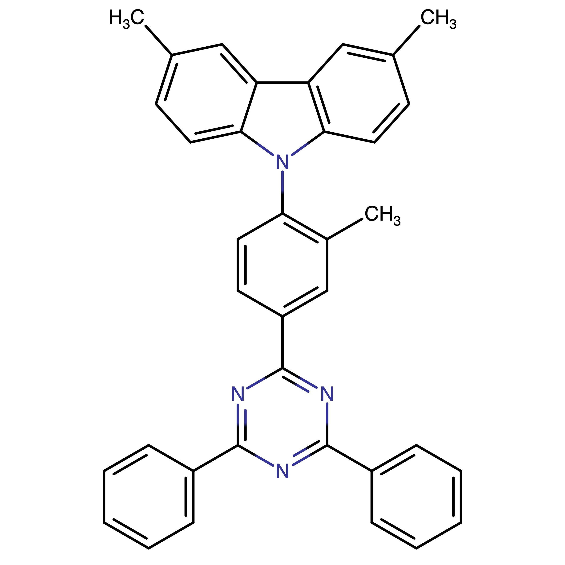 CAS 2061376-83-6 | 9-(4-(4,6-Diphenyl-1,3,5-triazin-2-yl)-2-methylphenyl)-3,6-dimethyl-9H-carbazole