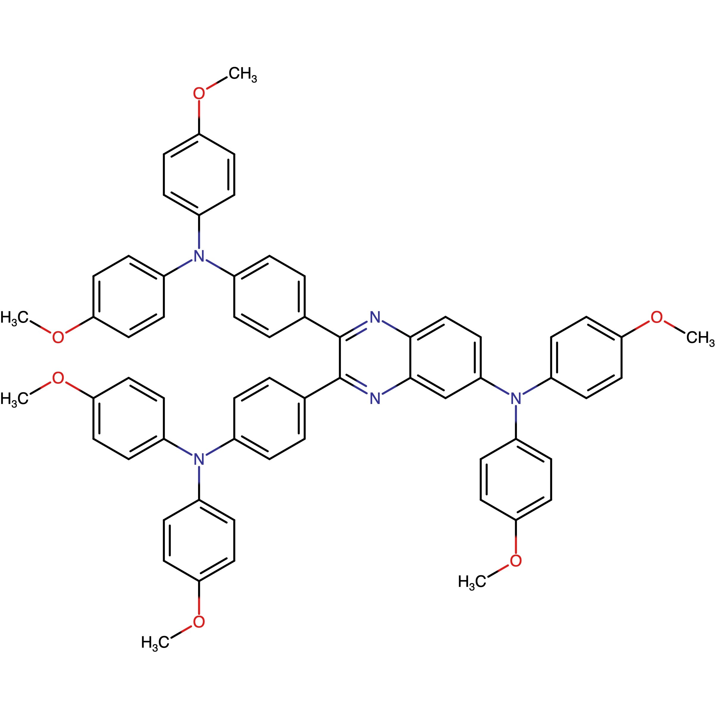 CAS 2311925-74-1 | 4,4'-(6-(Bis(4-methoxyphenyl)amino)quinoxaline-2,3-diyl)bis(N,N-bis(4-methoxyphenyl)aniline)