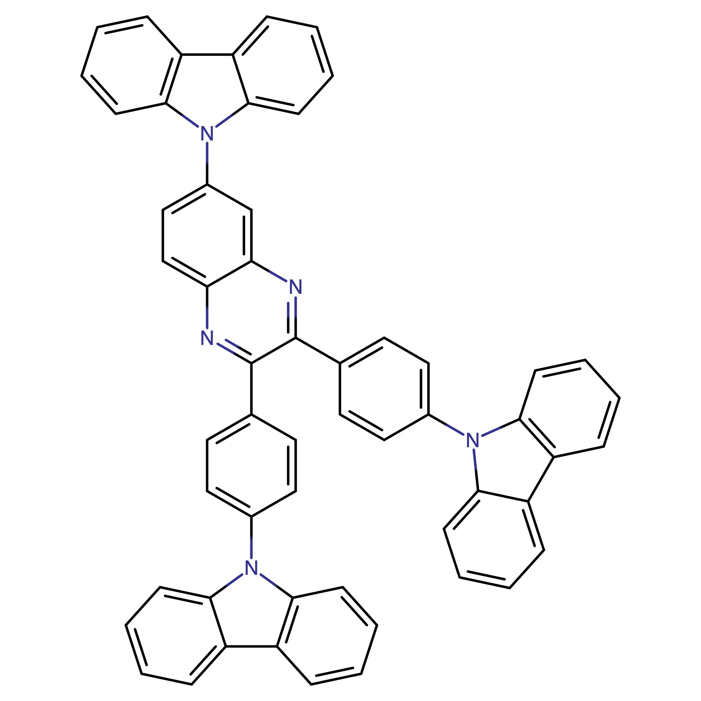 CAS 2311925-76-3 | 9,9'-((6-(9H-Carbazol-9-yl)quinoxaline-2,3-diyl)bis(4,1-phenylene))bis(9H-carbazole)