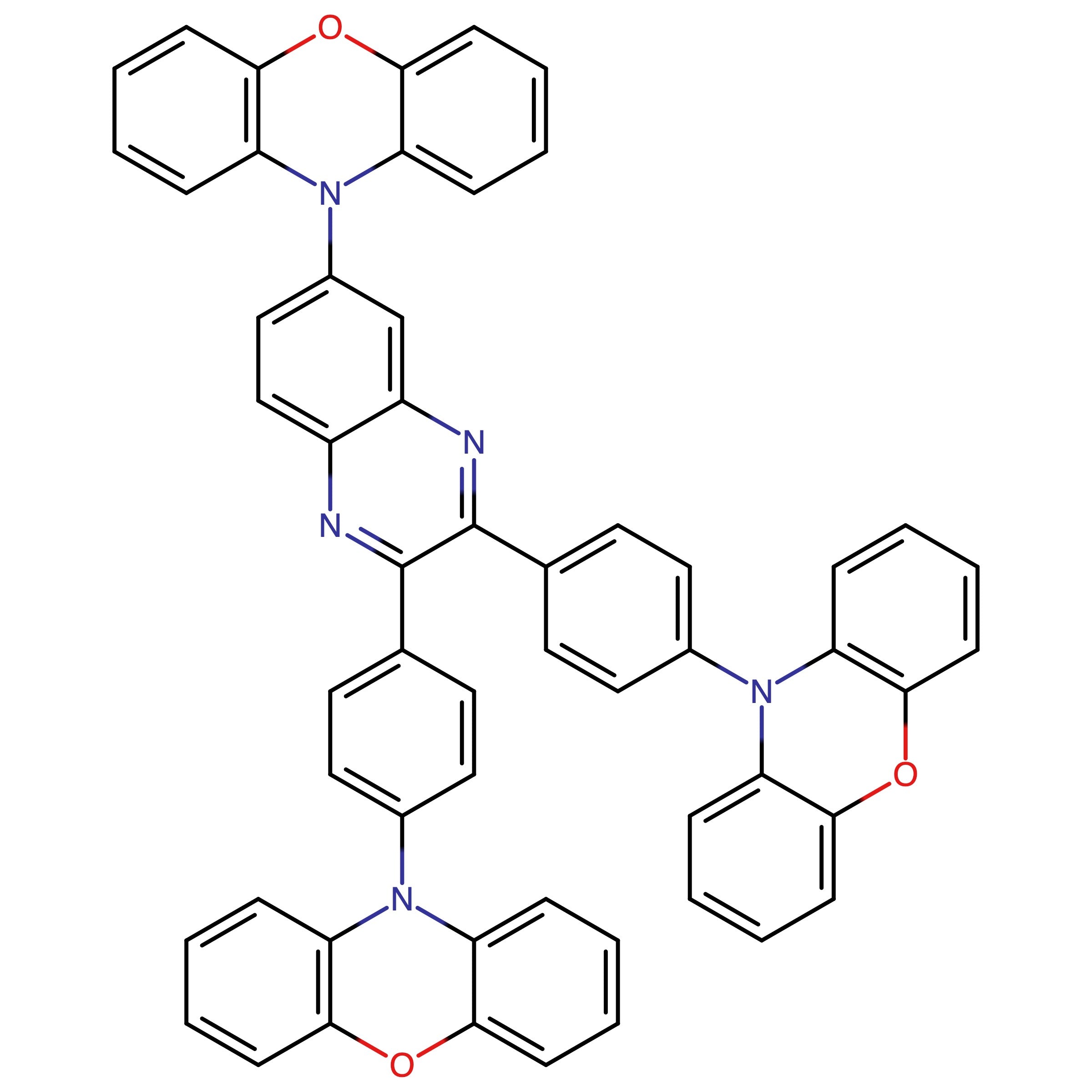 CAS 2245029-81-4 | 10,10'-((6-(10H-Phenoxazin-10-yl)quinoxaline-2,3-diyl)bis(4,1-phenylene))bis(10H-phenoxazine)