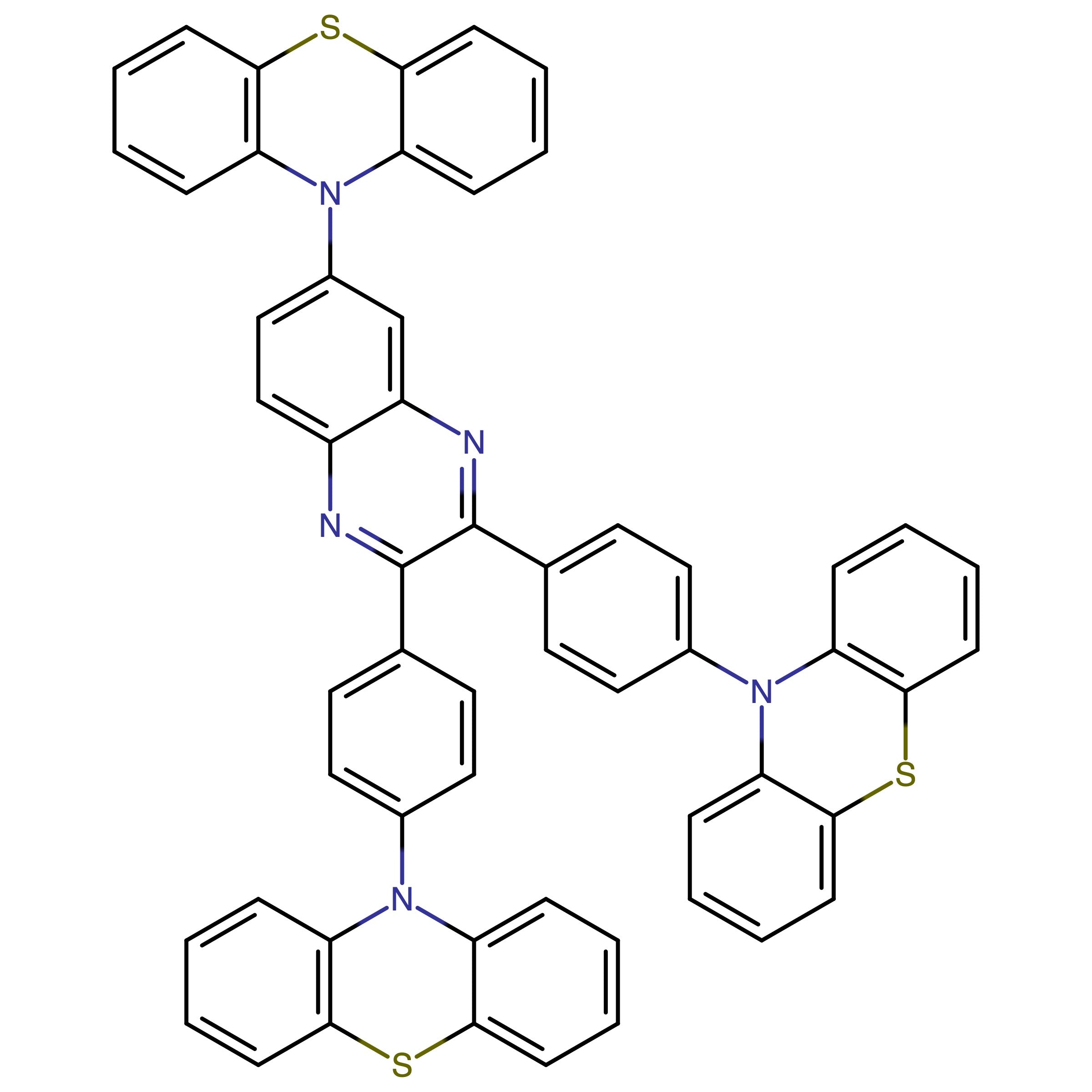 CAS 2311925-77-4 | 10,10'-((6-(10H-Phenothiazin-10-yl)quinoxaline-2,3-diyl)bis(4,1-phenylene))bis(10H-phenothiazine)