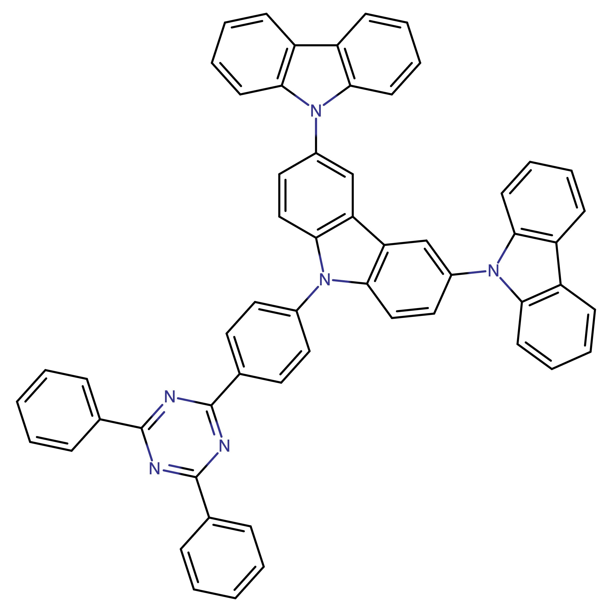 CAS 1361093-61-9 | 9'-(4-(4,6-Diphenyl-1,3,5-triazin-2-yl)phenyl)-9'H-9,3':6',9''-tercarbazole