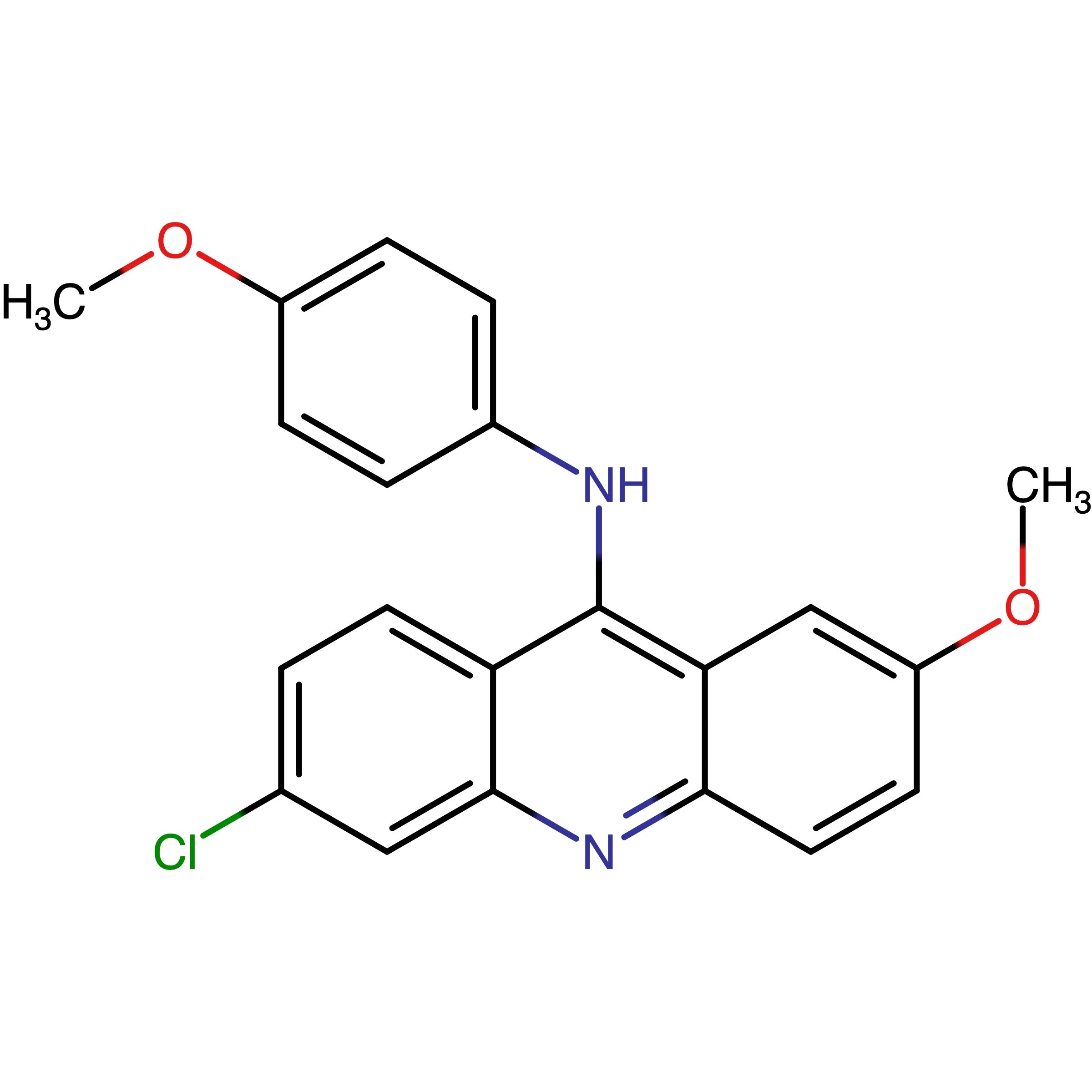CAS 143251-36-9 | 6-Chloro-2-methoxy-N-(4-methoxyphenyl)acridin-9-amine