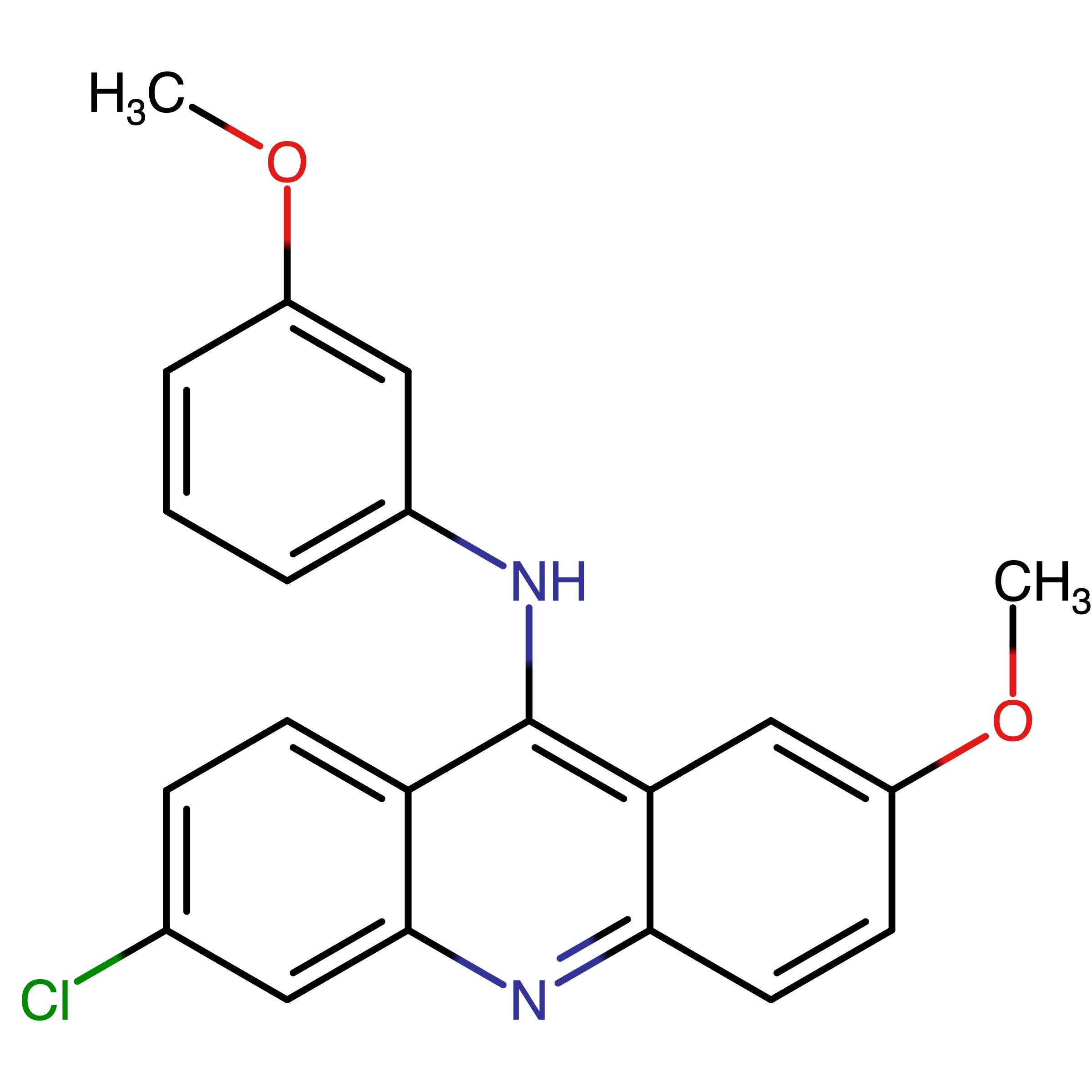 CAS 143251-35-8 | 6-Chloro-2-methoxy-N-(3-methoxyphenyl)acridin-9-amine