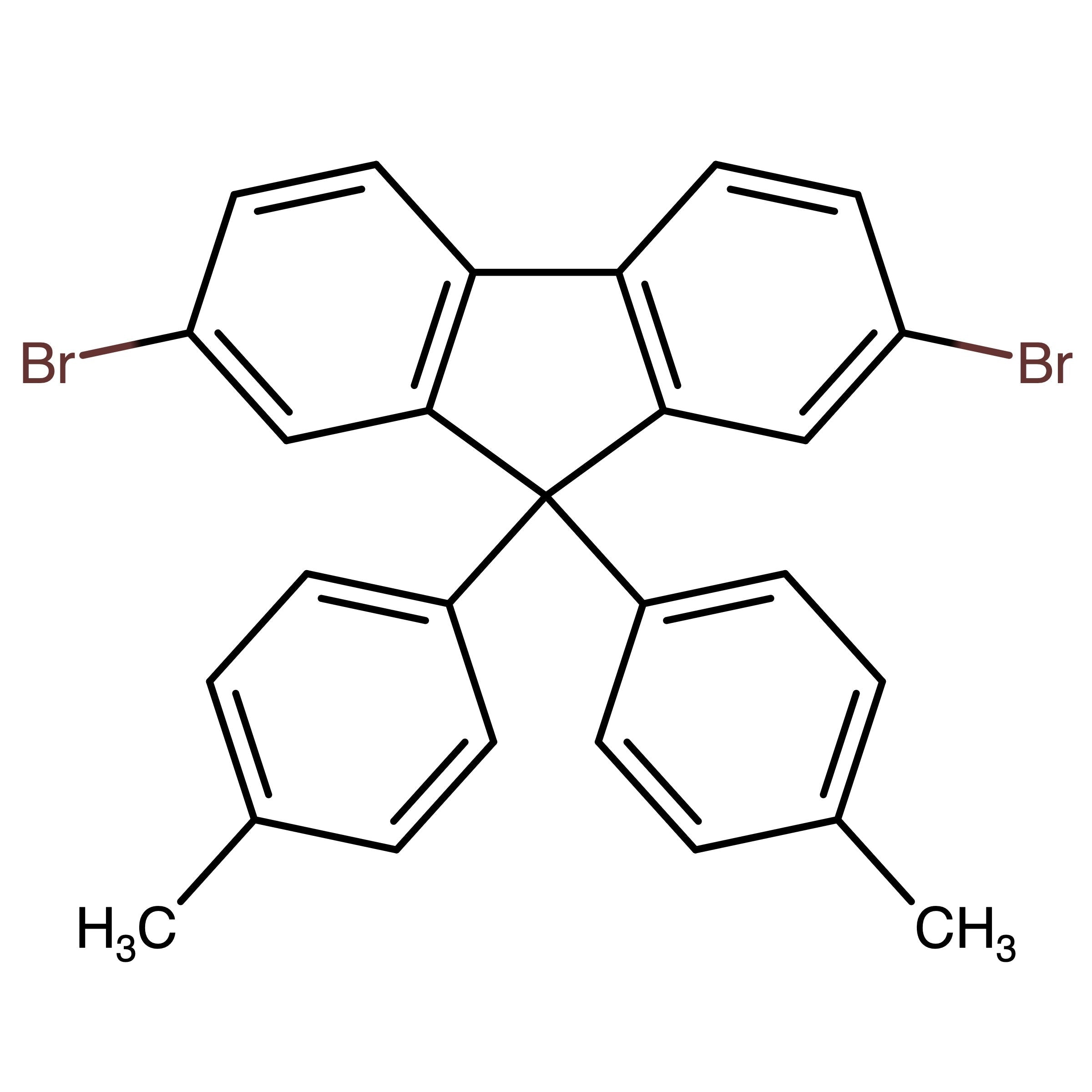CAS 357645-37-5 | 2,7-Dibromo-9,9-di-p-tolyl-9H-fluorene | MFCD16619300