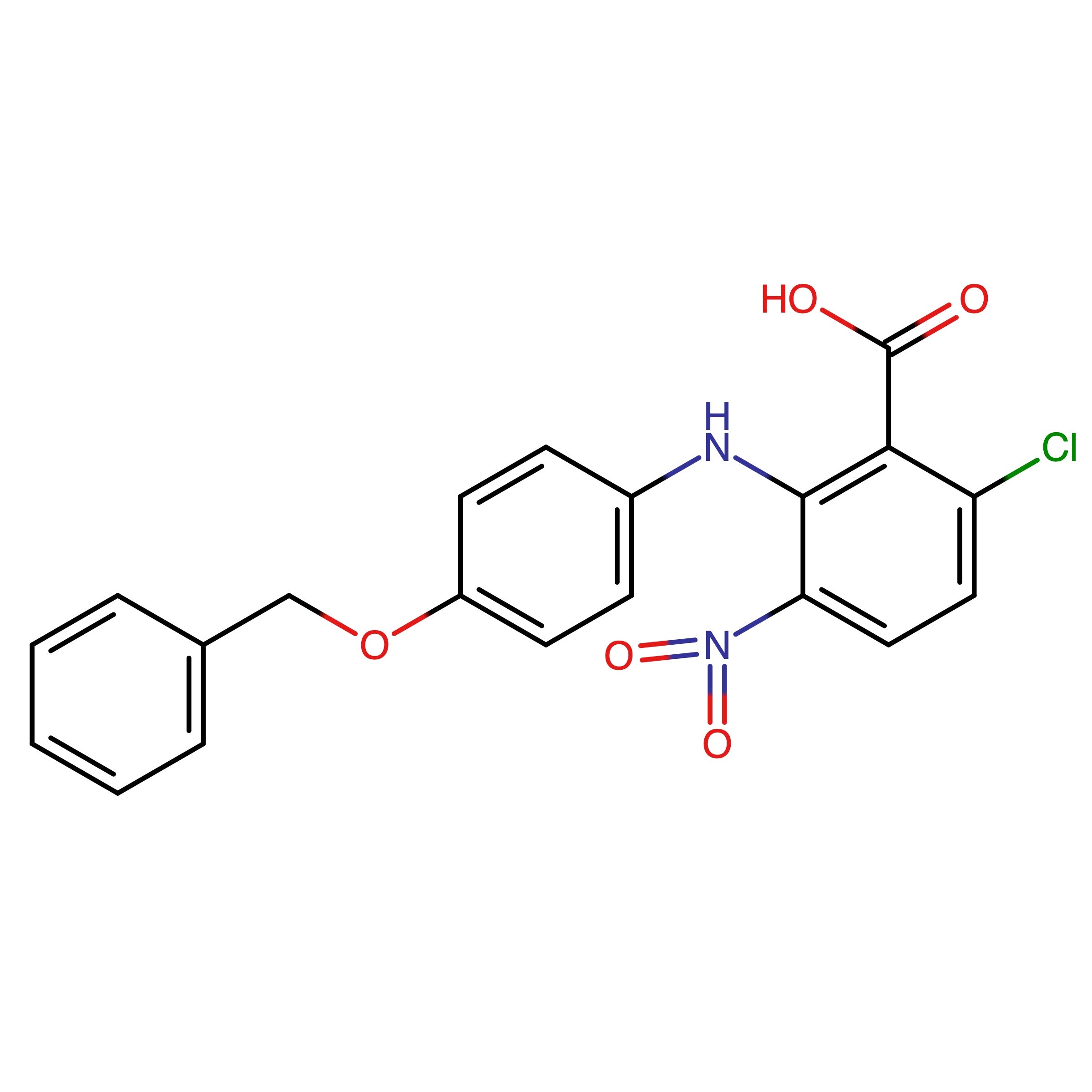 CAS 99009-51-5 | 2-(4-(Benzyloxy)phenylamino)-6-chloro- 3-nitrobenzoic Acid