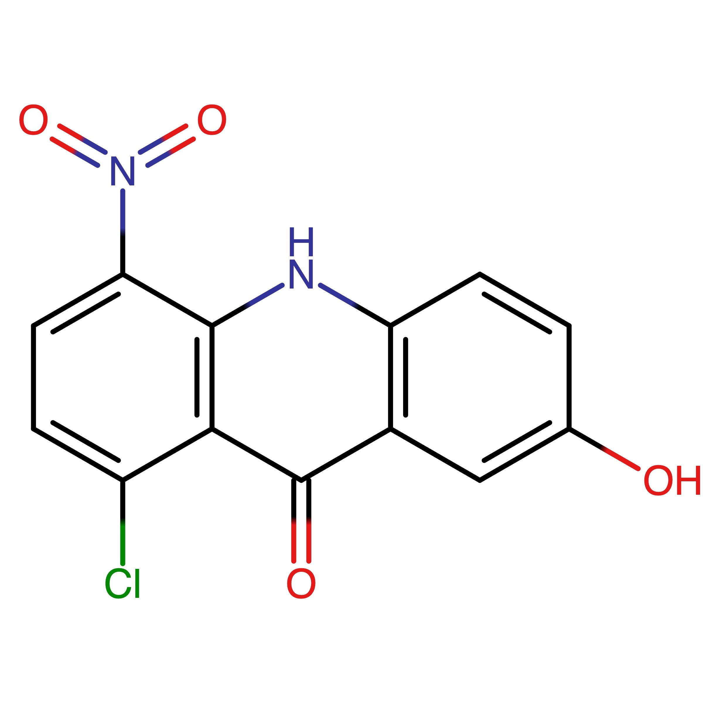 CAS 99009-49-1 | 1-Chloro-7-hydroxy-4-nitroacridin-9(10H)-one | MFCD26097259
