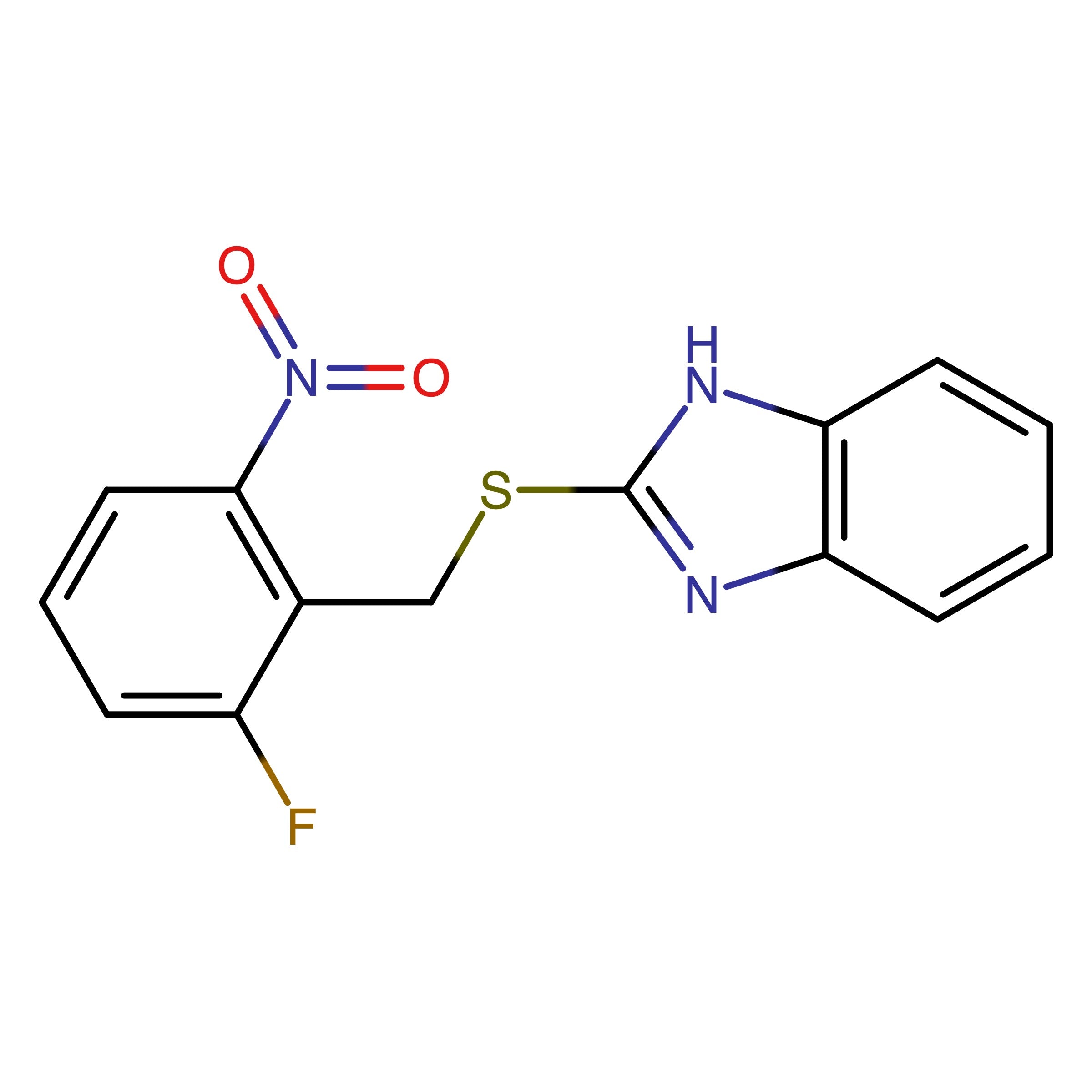 CAS 475977-80-1 | 2-((2-Fluoro-6-nitrobenzyl)thio)-1H-benzo[d]imidazole