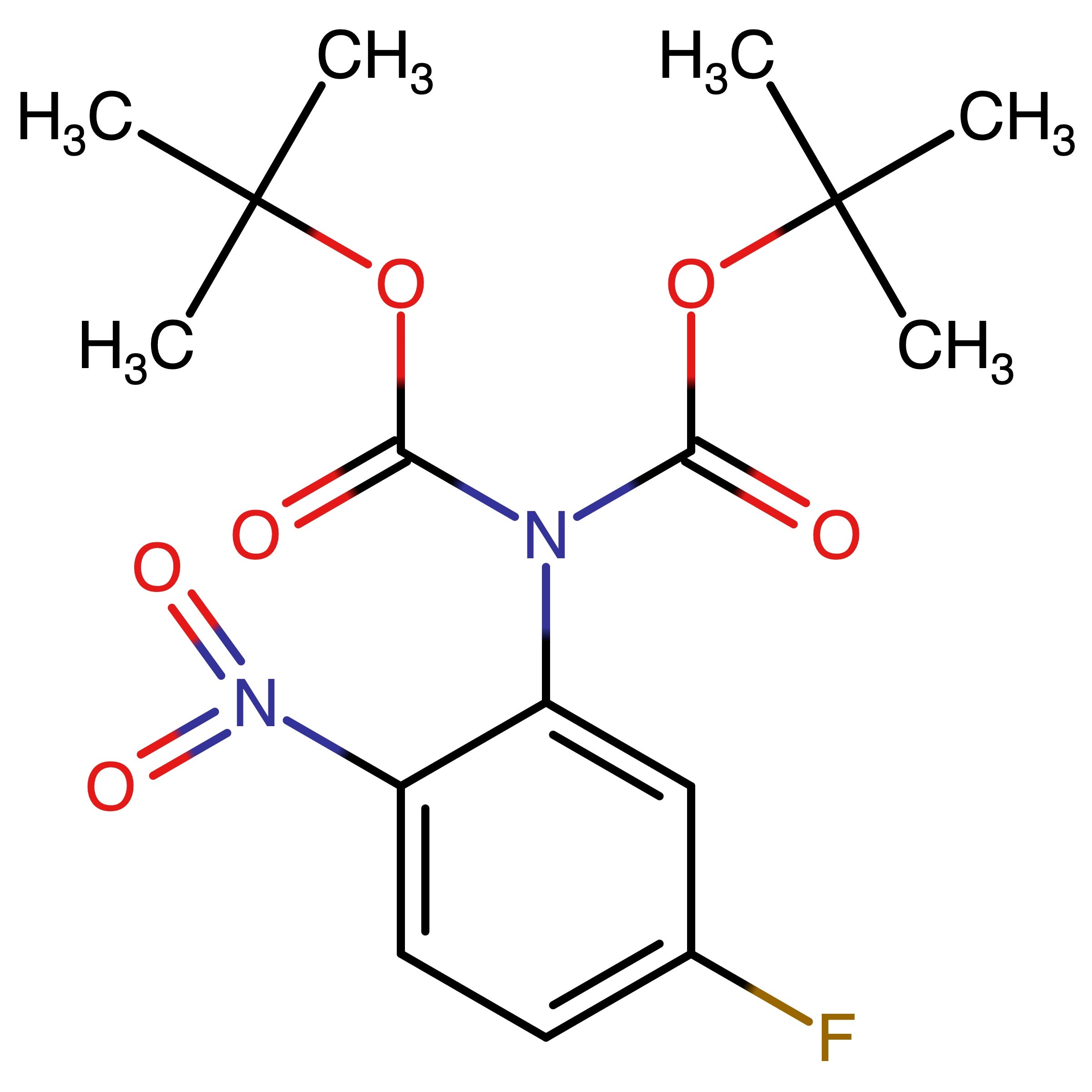 CAS 1352302-86-3 | tert-Butyl (tert-butoxycarbonyl)(5-fluoro-2-nitrophenyl)carbamate | MFCD30478177