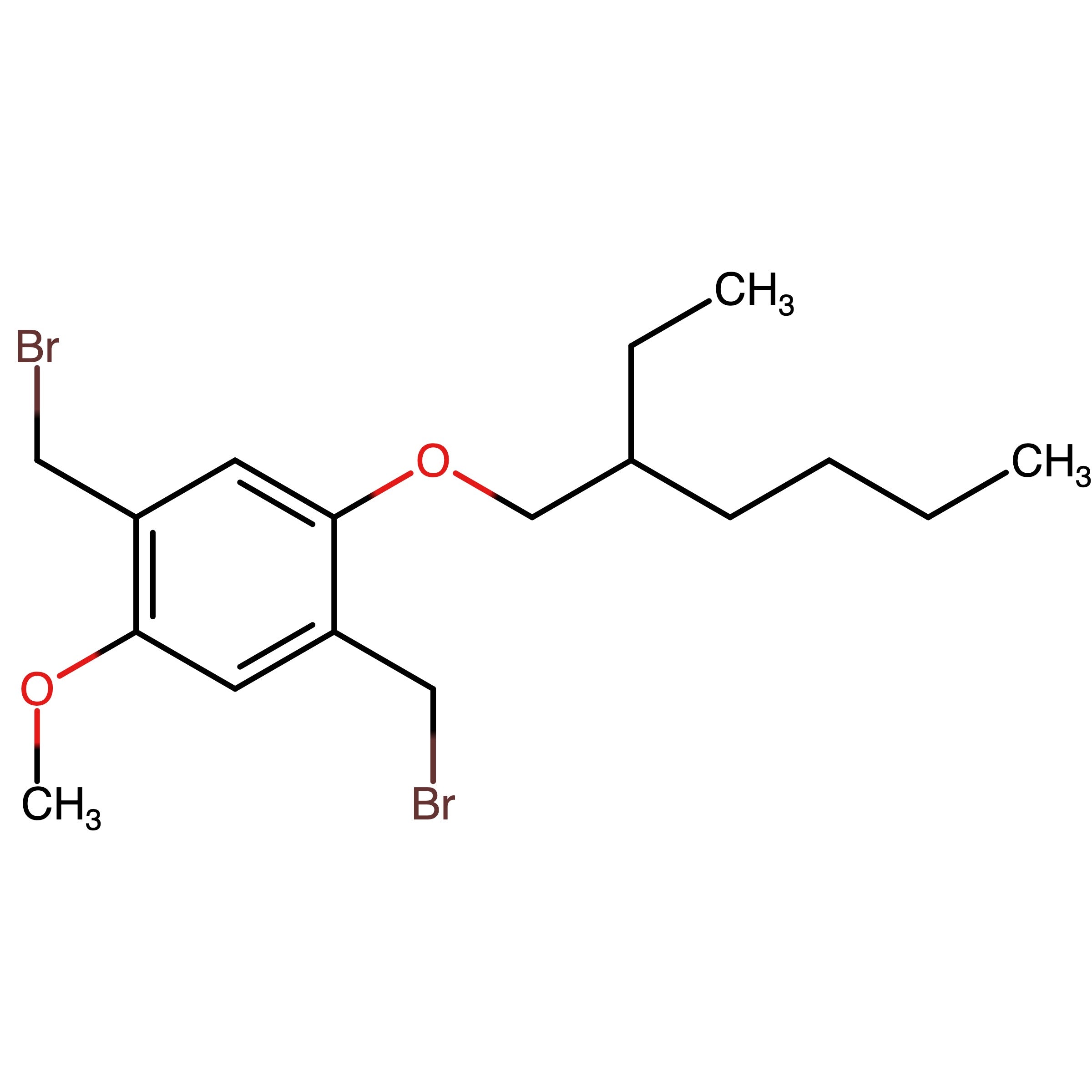 CAS 209625-37-6 | 1,4-Bis(bromomethyl)-2-[(2-ethylhexyl)oxy]-5-methoxybenzene | MFCD03093944
