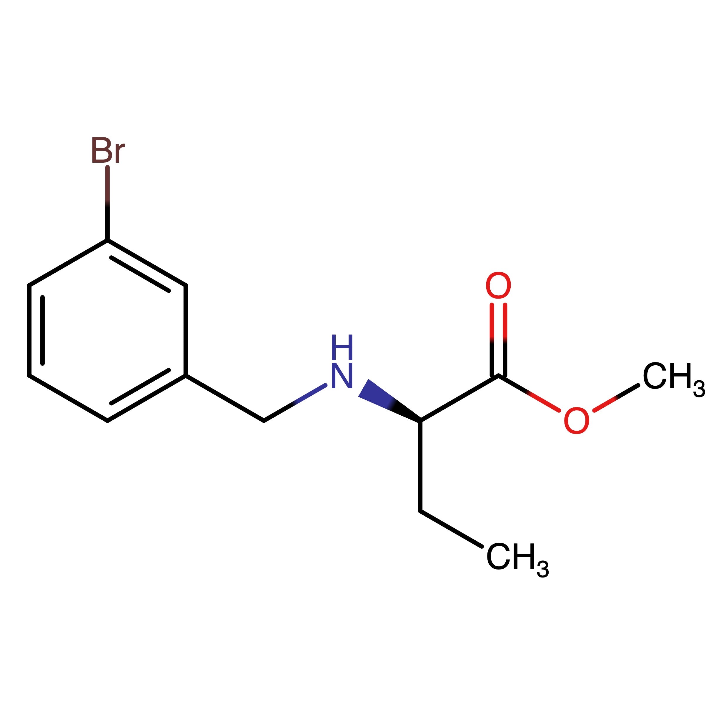 CAS 1789730-83-1 | (R)-Methyl 2-((3-bromobenzyl)amino)butanoate
