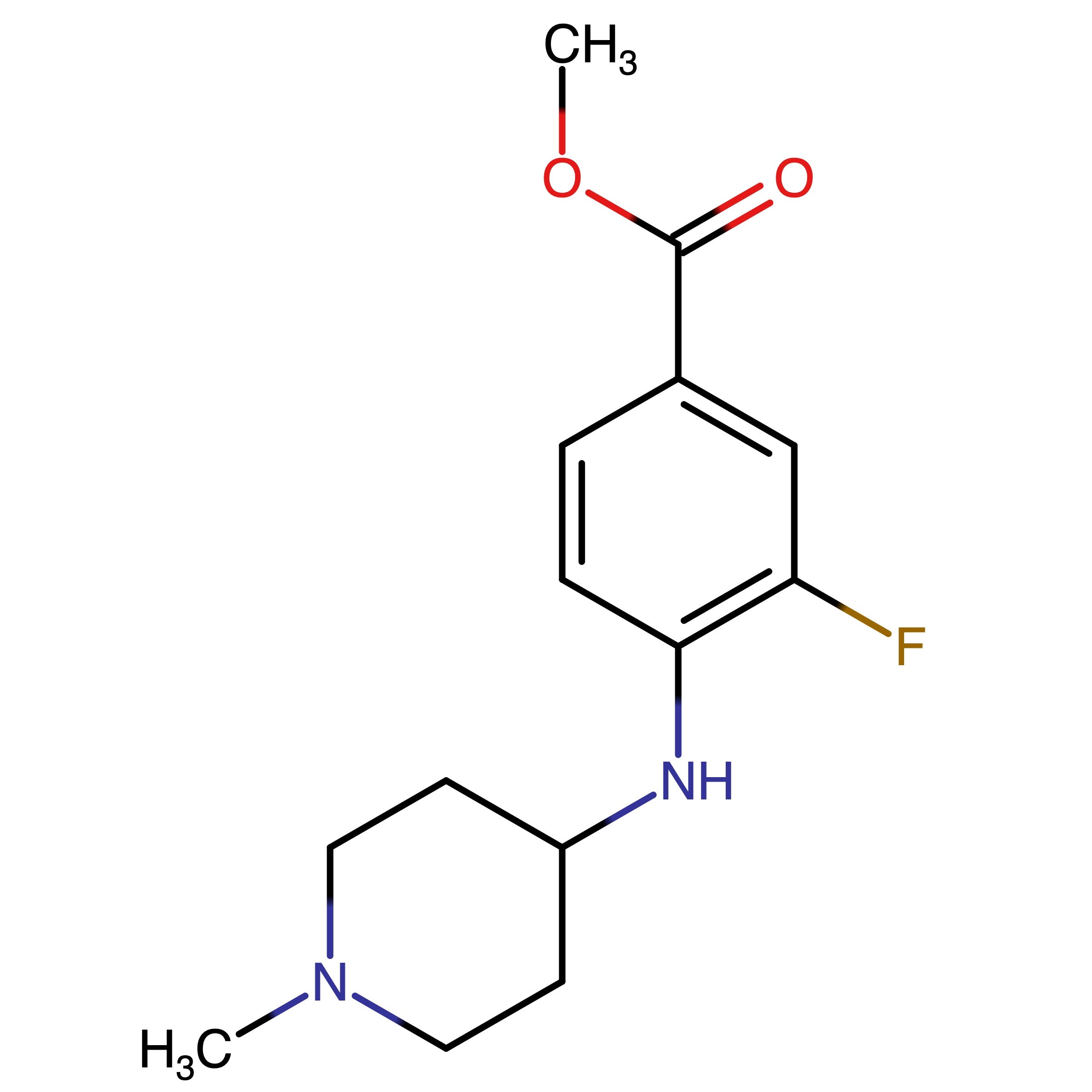 CAS 2361525-99-5 | Methyl 3-fluoro-4-((1-methylpiperidin-4-yl)amino)benzoate