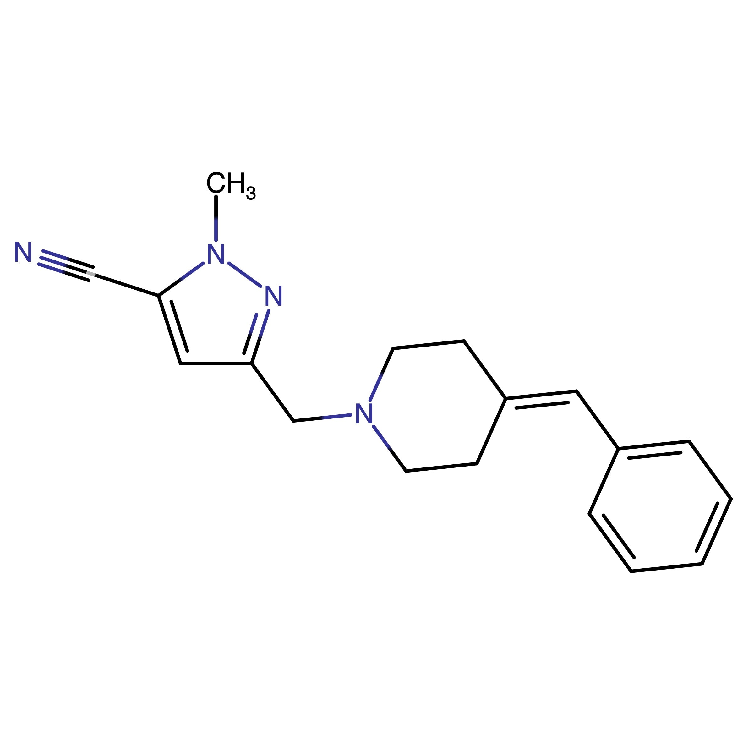 CAS 2983002-89-5 | 3-((4-Benzylidenepiperidin-1-yl)methyl)-1-methyl-1H-pyrazole-5-carbonitrile