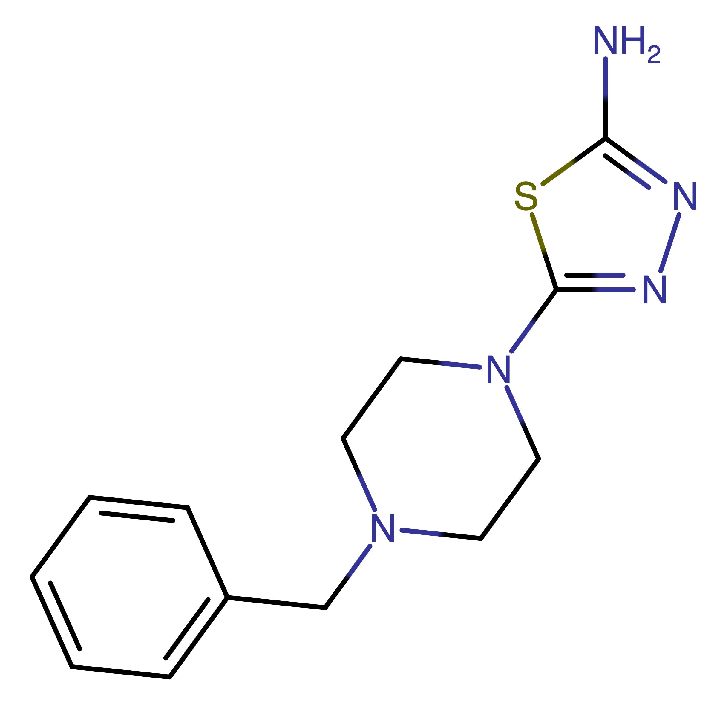 CAS 71156-47-3 | 5-(4-Benzylpiperazin-1-yl)-1,3,4-thiadiazol-2-amine