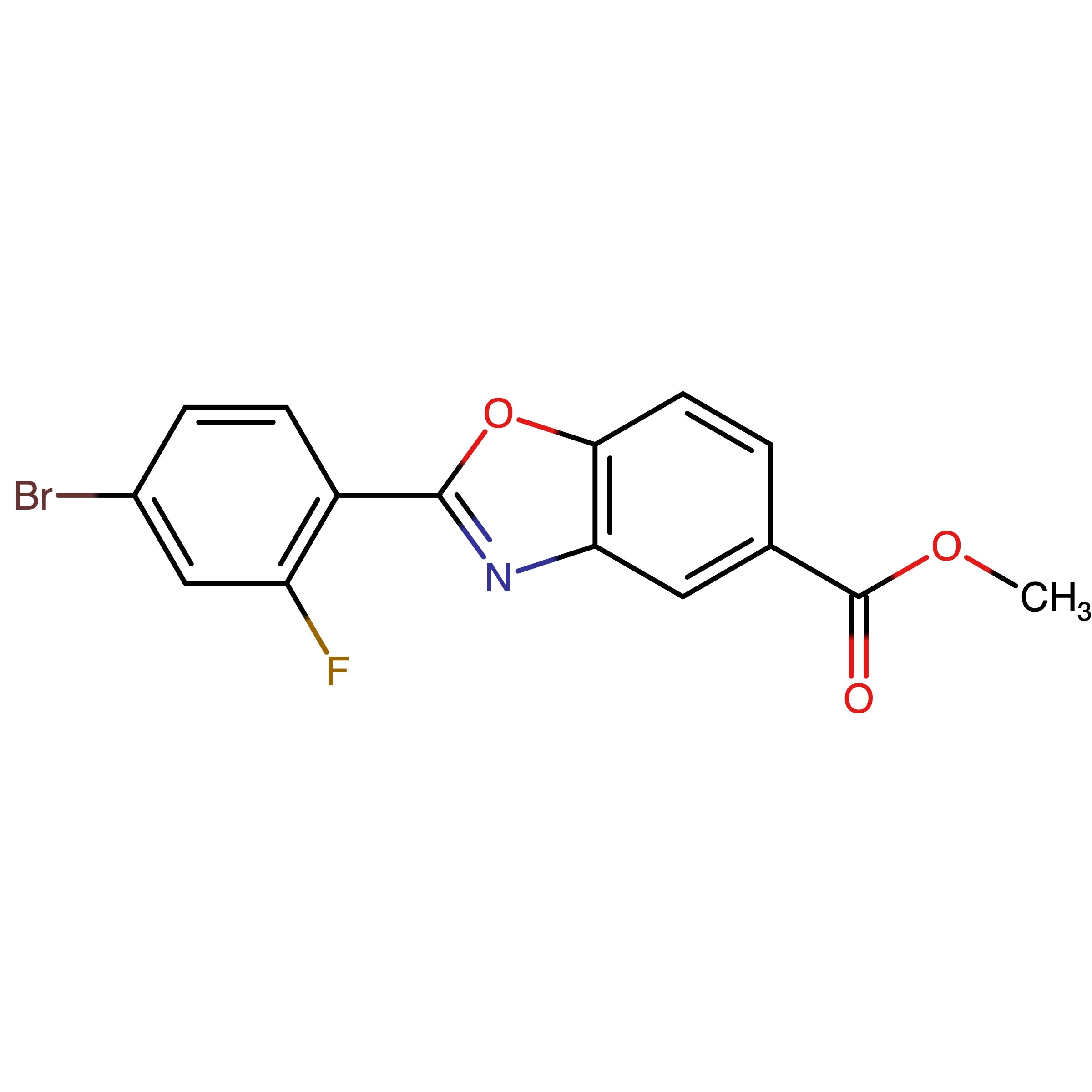 CAS 2102425-27-2 | Methyl 2-(4-bromo-2-fluorophenyl)-1,3-benzoxazole-5-carboxylate