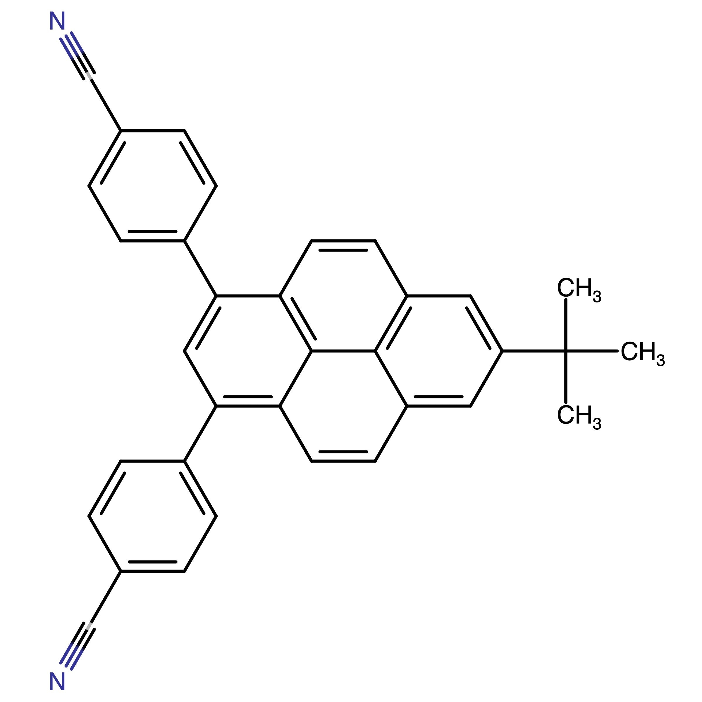 CAS 1421130-59-7 | 4,4'-(7-(tert-Butyl)pyrene-1,3-diyl)dibenzonitrile