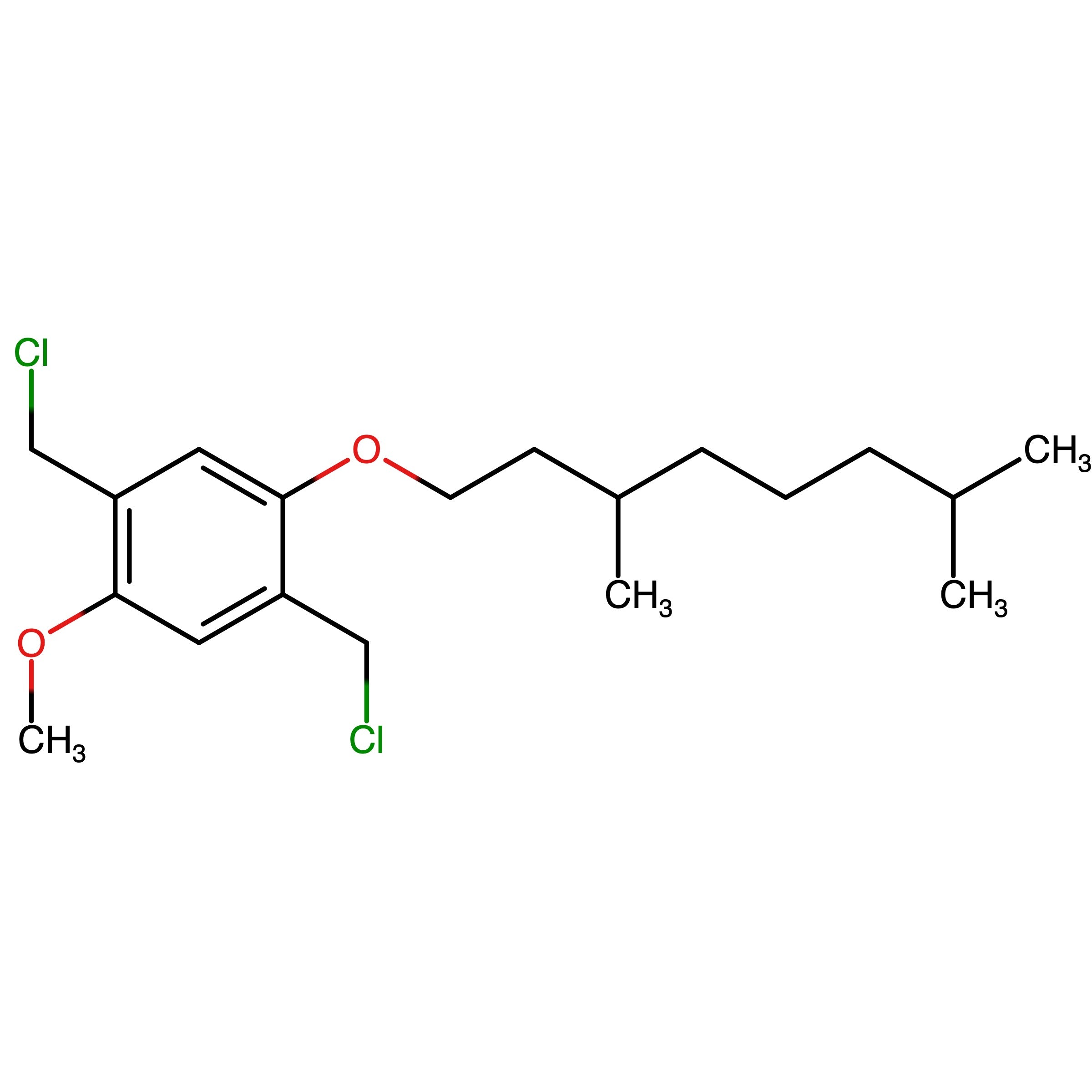 CAS 174097-32-6 | 1,4-Bis(chloromethyl)-2-[(3,7-dimethyloctyl)oxy]-5-methoxybenzene | MFCD03427076