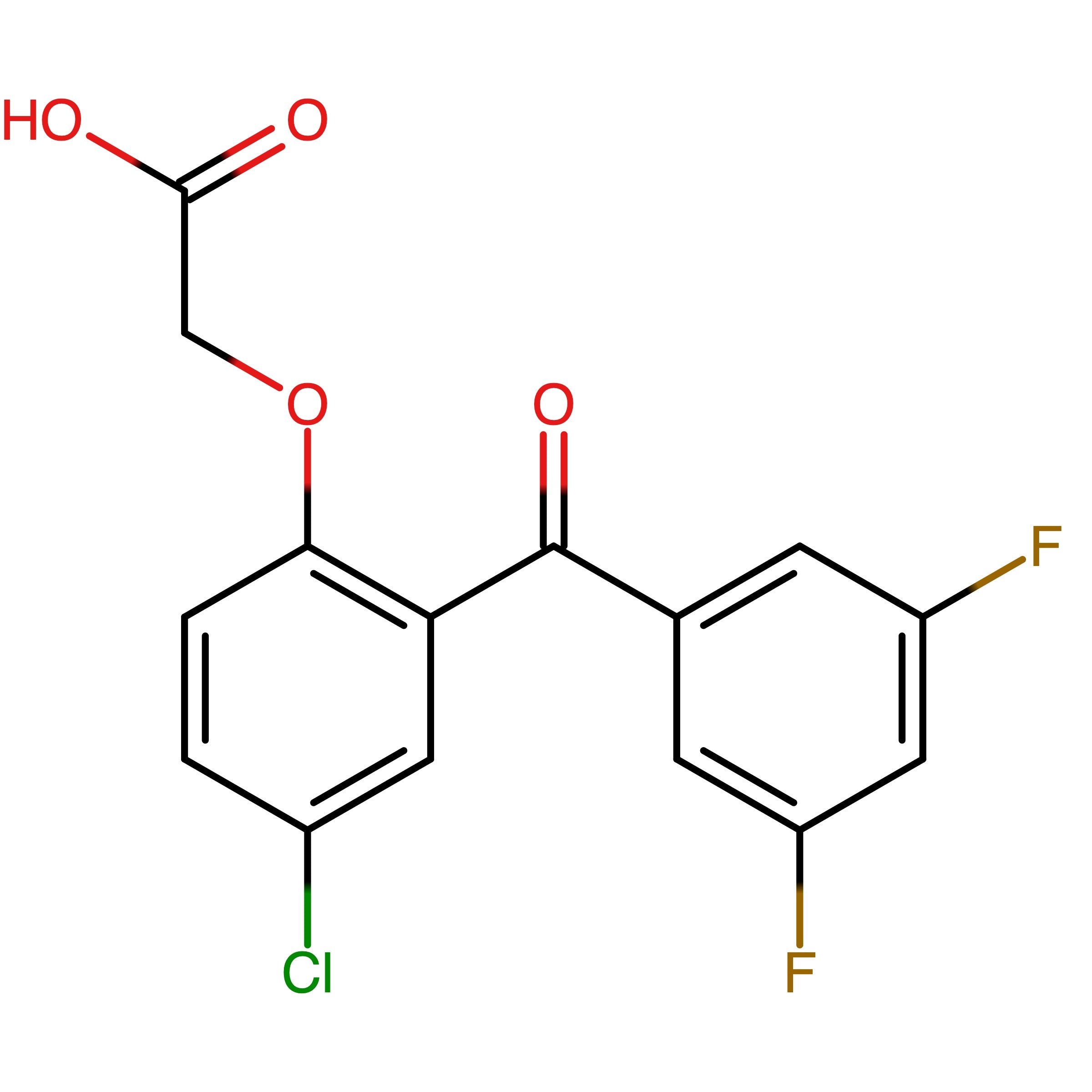 CAS 329946-79-4 | [4-Chloro-2-(3,5-difluorobenzoyl)phenoxy]acetic acid