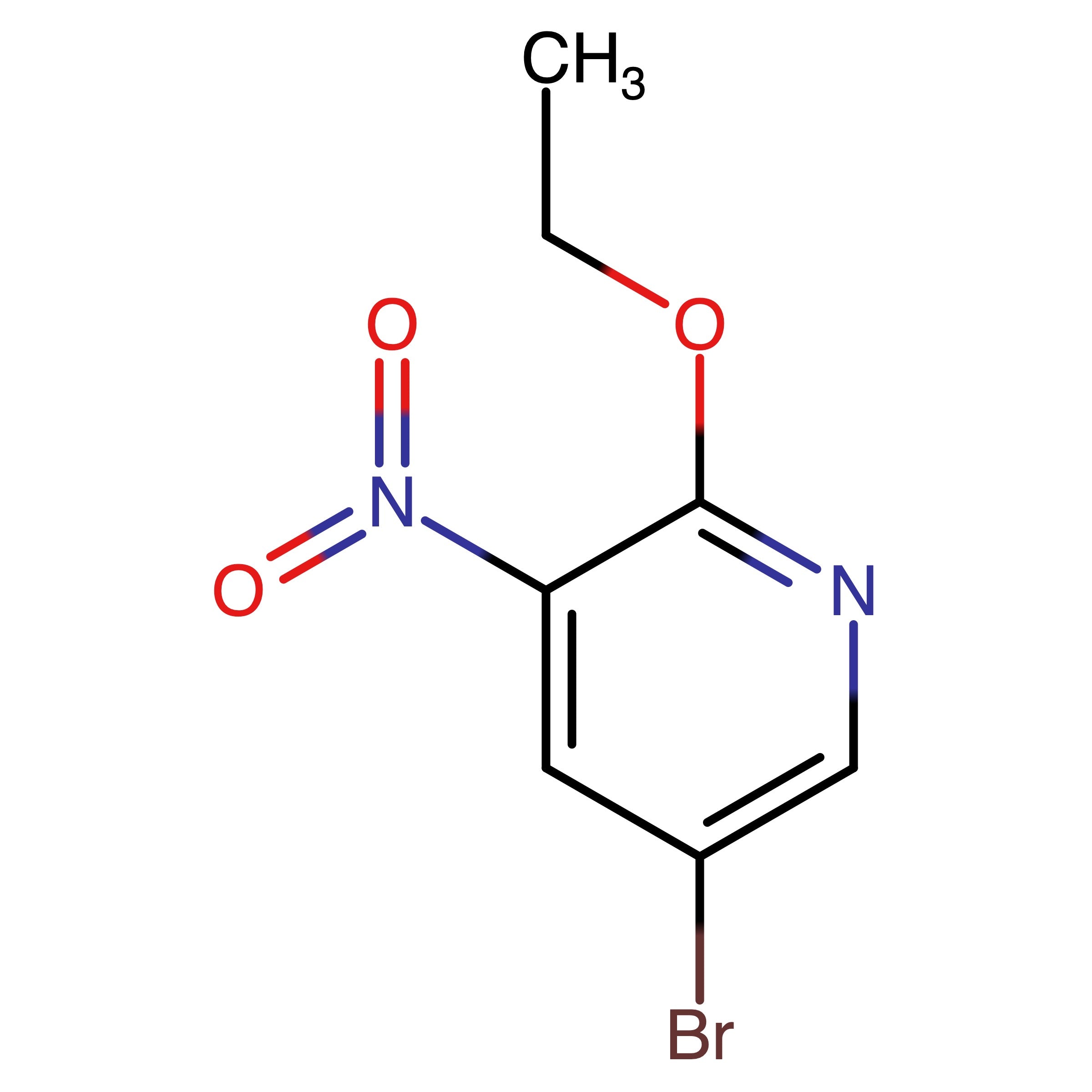 CAS 886372-76-5 | 5-Bromo-2-ethoxy-3-nitropyridine | MFCD07375007