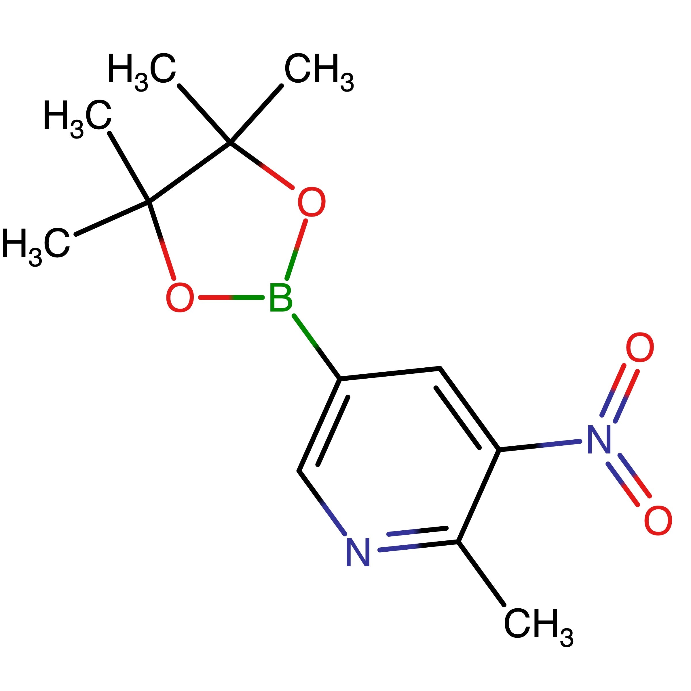 CAS 1353715-51-1 | 2-Methyl-3-nitro-5-(4,4,5,5-tetramethyl-1,3,2-dioxaborolan-2-yl)pyridine