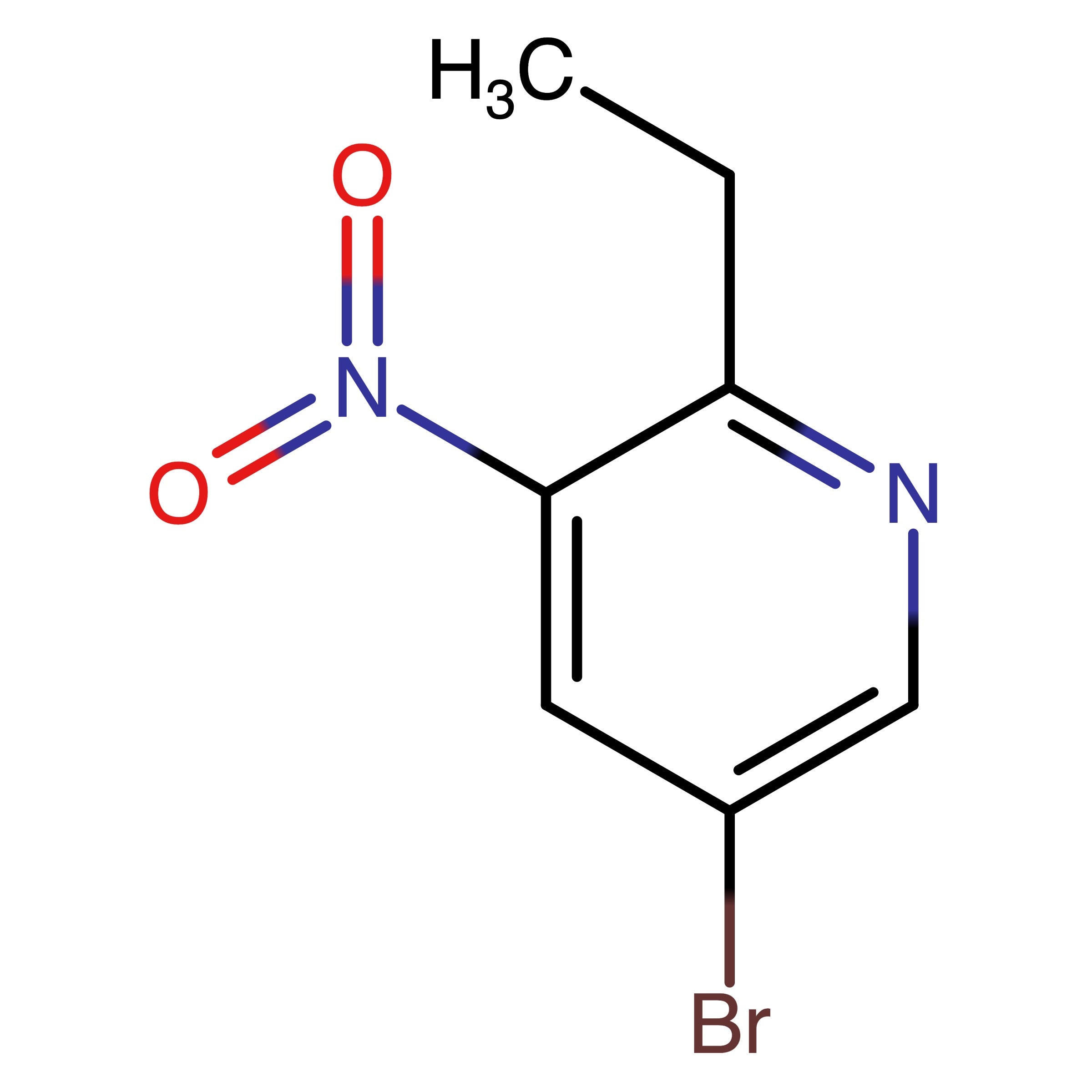 CAS 1211591-74-0 | 5-Bromo-2-ethyl-3-nitropyridine | MFCD18255847