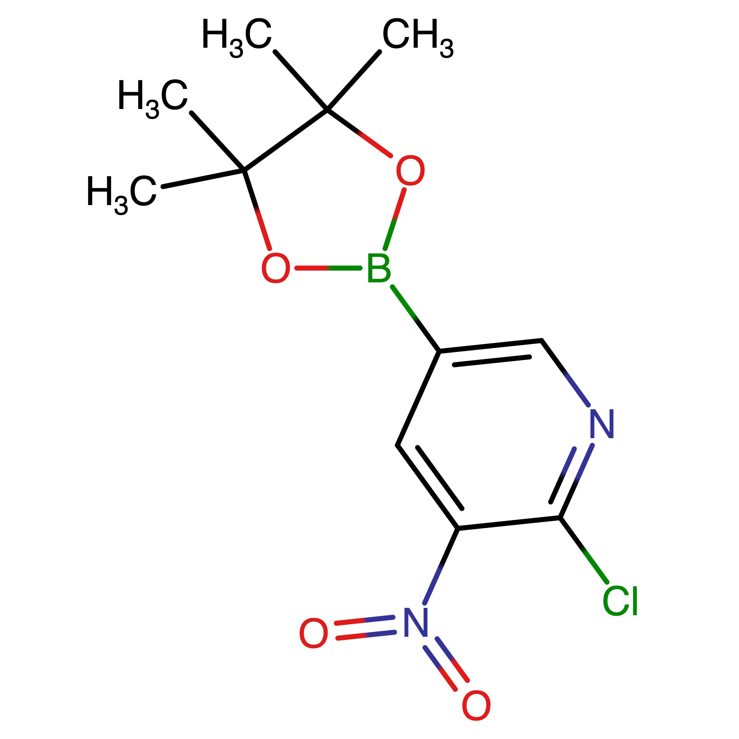 CAS 1310383-11-9 | 2-Chloro-3-nitro-5-(4,4,5,5-tetramethyl-1,3,2-dioxaborolan-2-yl)pyridine | MFCD08063081