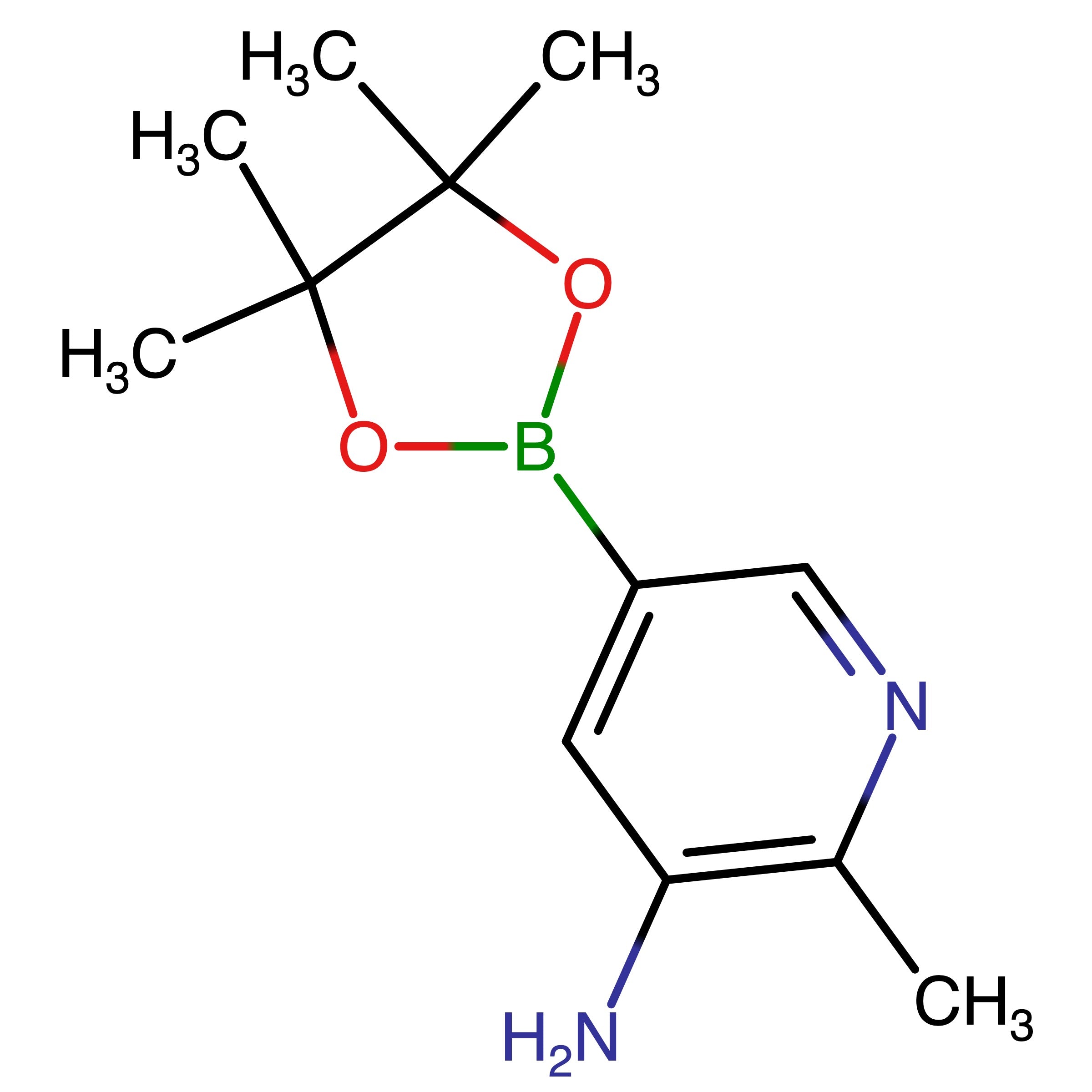 CAS 1257554-08-7 | 2-Methyl-5-(4,4,5,5-tetramethyl-1,3,2-dioxaborolan-2-yl)pyridin-3-amine | MFCD18255133