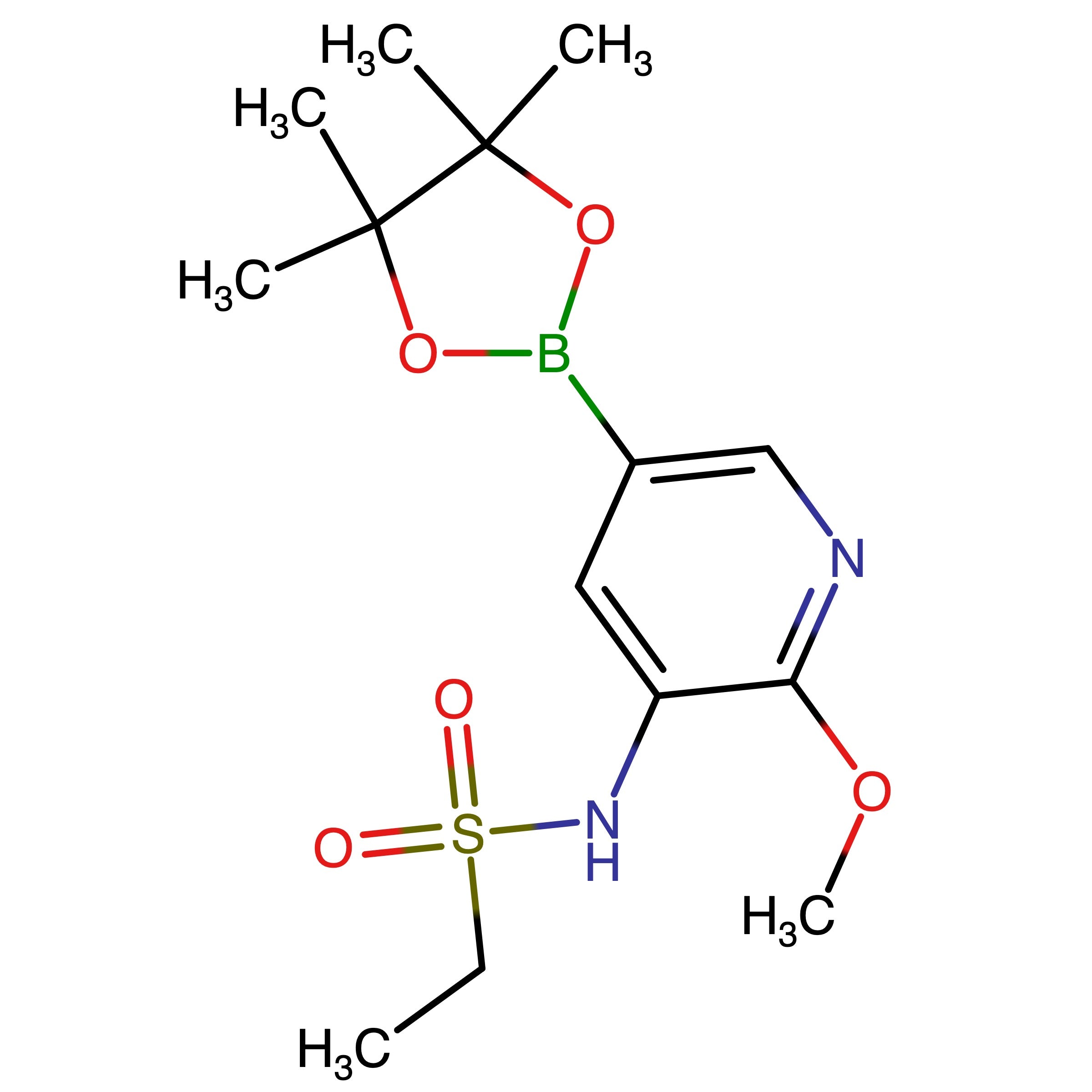 CAS 1391763-51-1 | N-(2-Methoxy-5-(4,4,5,5-tetramethyl-1,3,2-dioxaborolan-2-yl)pyridin-3-yl)ethanesulfonamide