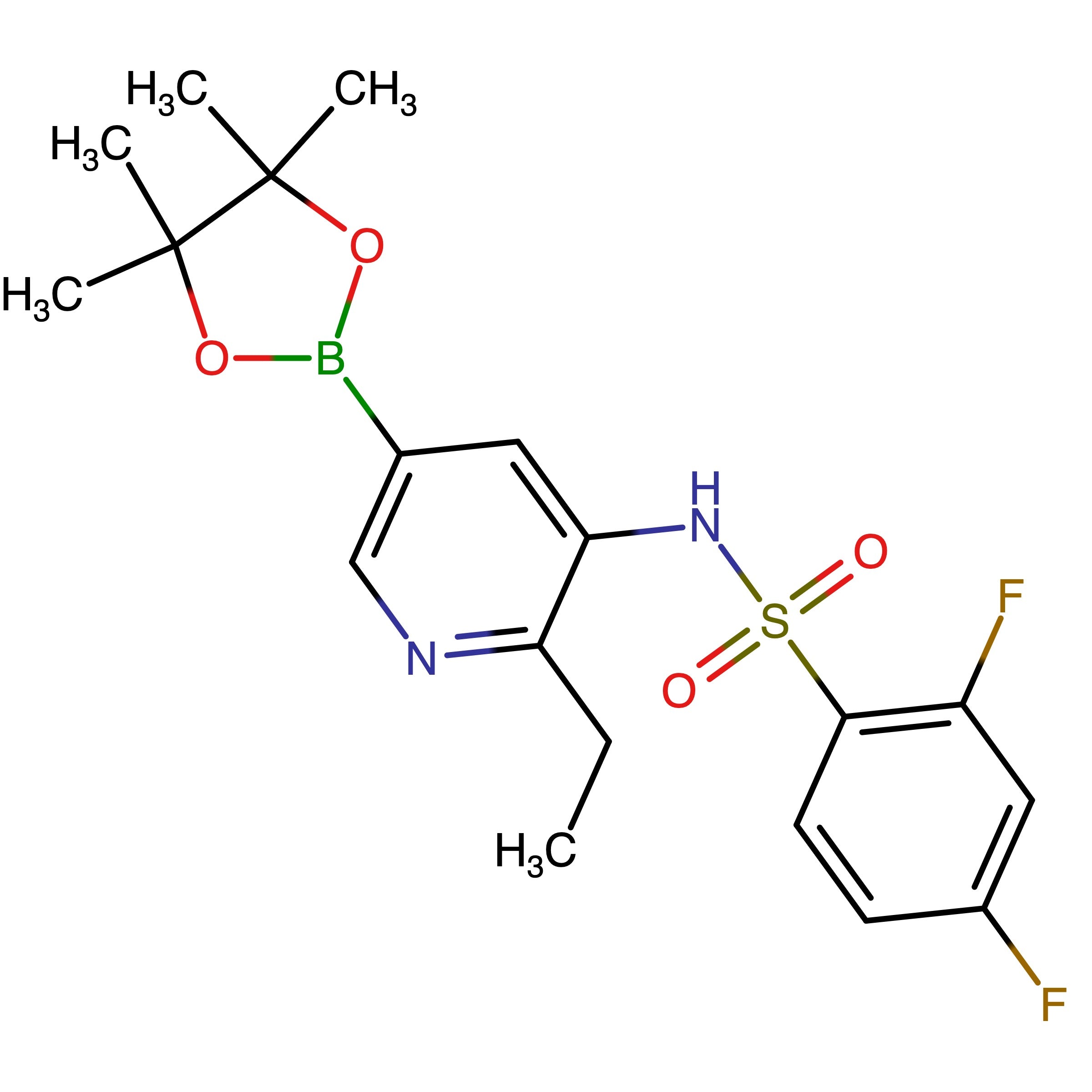 CAS 2194550-43-9 | N-(2-Ethyl-5-(4,4,5,5-tetramethyl-1,3,2-dioxaborolan-2-yl)pyridin-3-yl)-2,4-difluorobenzenesulfonamide