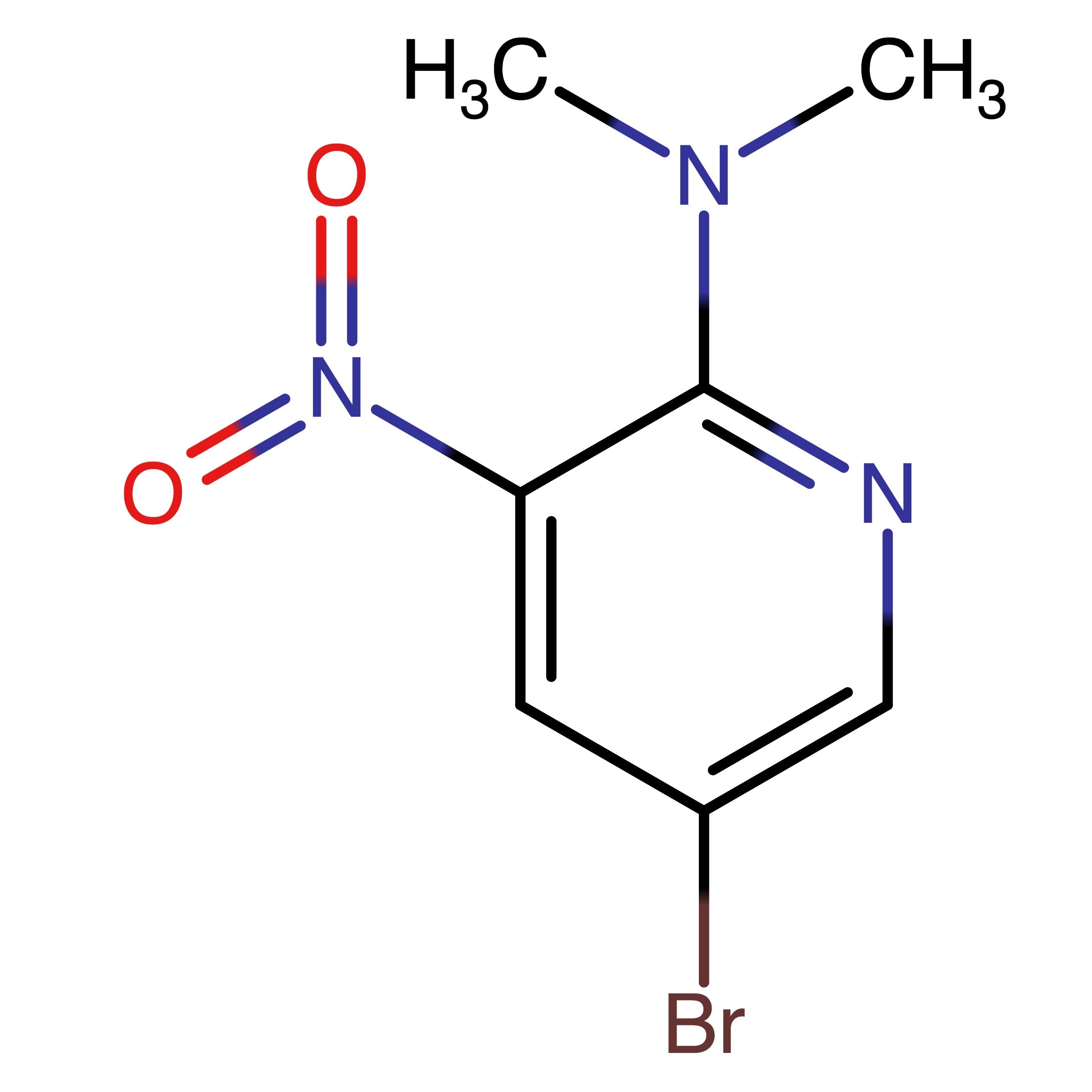 CAS 1040682-46-9 | 5-Bromo-N,N-dimethyl-3-nitropyridin-2-amine | MFCD10574977