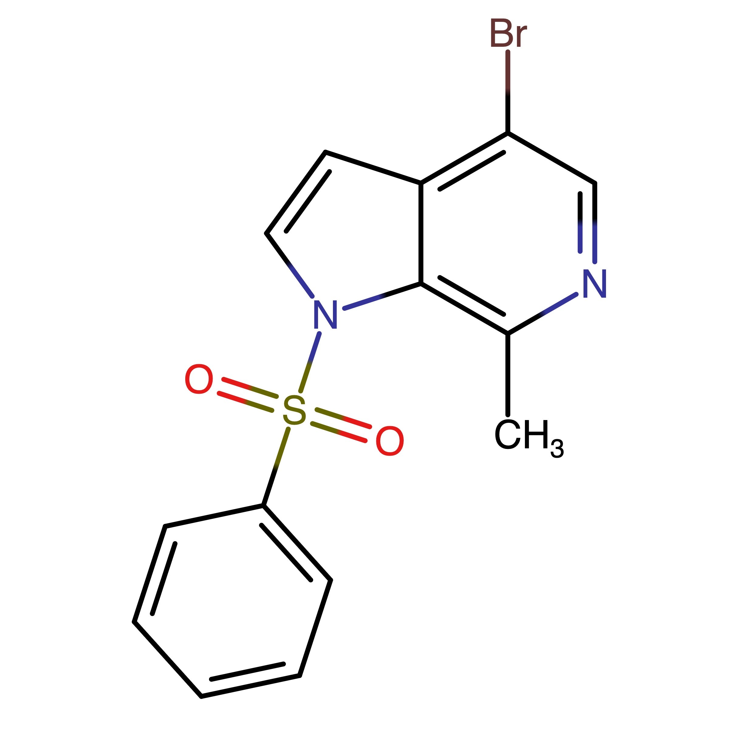 CAS 1801684-92-3 | 4-Bromo-7-methyl-1-(phenylsulfonyl)-1H-pyrrolo[2,3-c]pyridine
