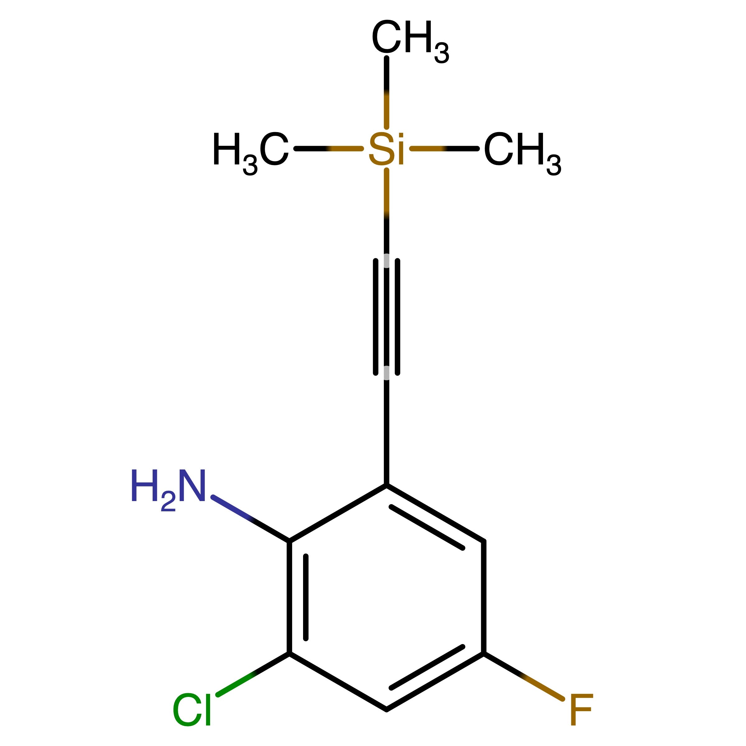 CAS 1374194-14-5 | 2-Chloro-4-fluoro-6-((trimethylsilyl)ethynyl)aniline