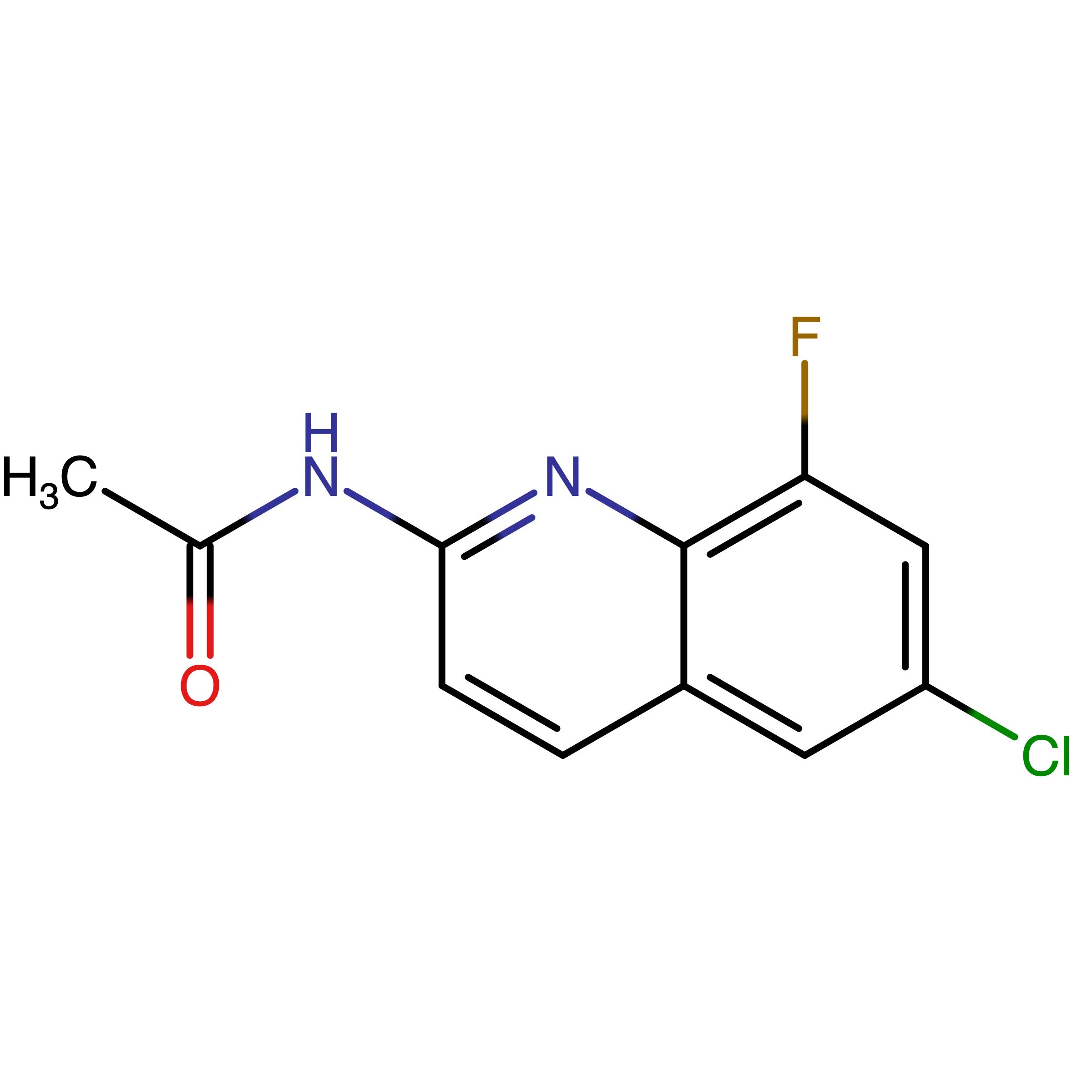 CAS 2677029-54-6 | N-(6-Chloro-8-fluoroquinolin-2-yl)acetamide