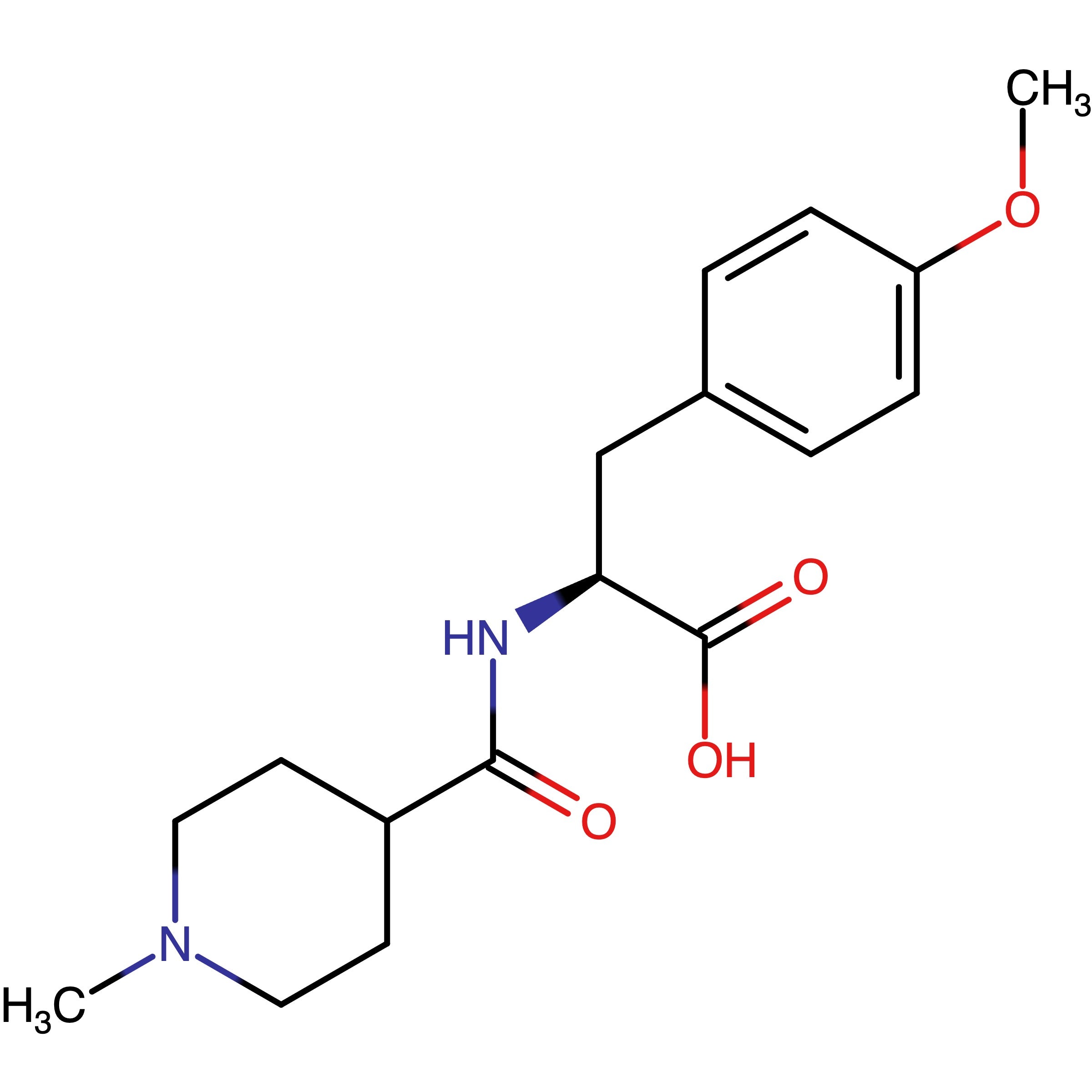 CAS 122224-96-8 | (S)-3-(4-Methoxyphenyl)-2-(1-methylpiperidine-4-carboxamido)propanoic acid
