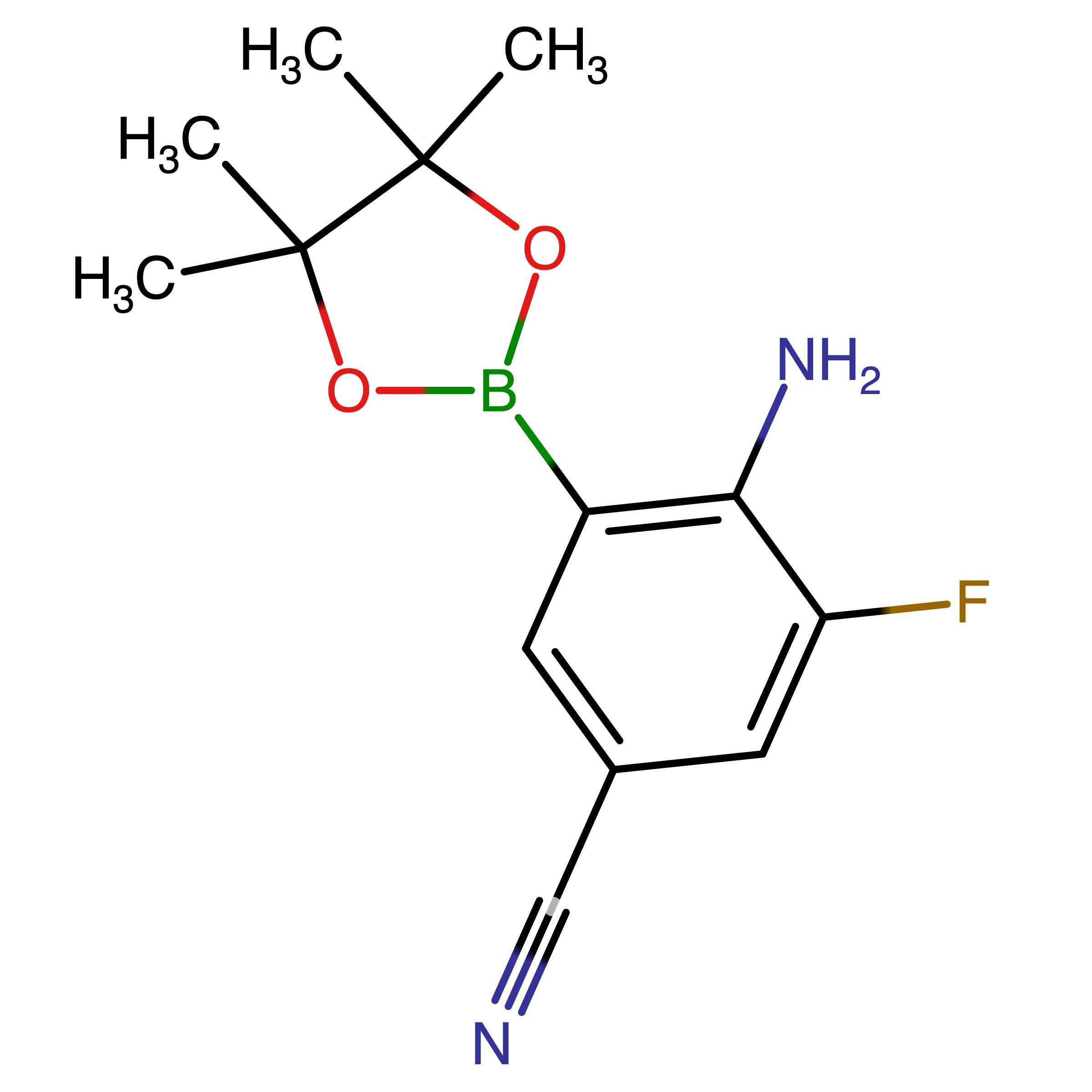 CAS 2071267-76-8 | 4-Amino-3-fluoro-5-(4,4,5,5-tetramethyl-1,3,2-dioxaborolan-2-yl)benzonitrile