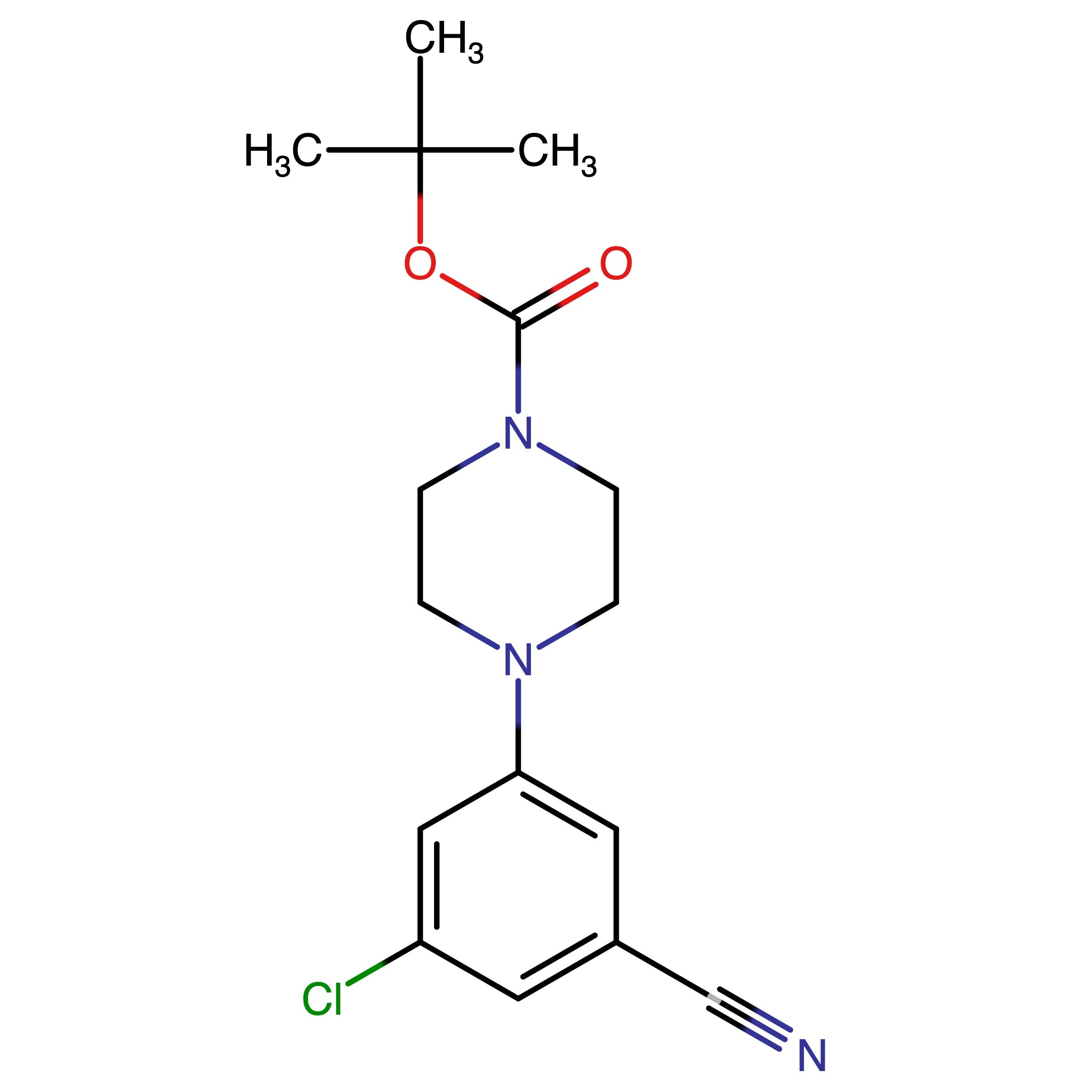 CAS 2749964-09-6 | tert-Butyl 4-(3-chloro-5-cyanophenyl)piperazine-1-carboxylate