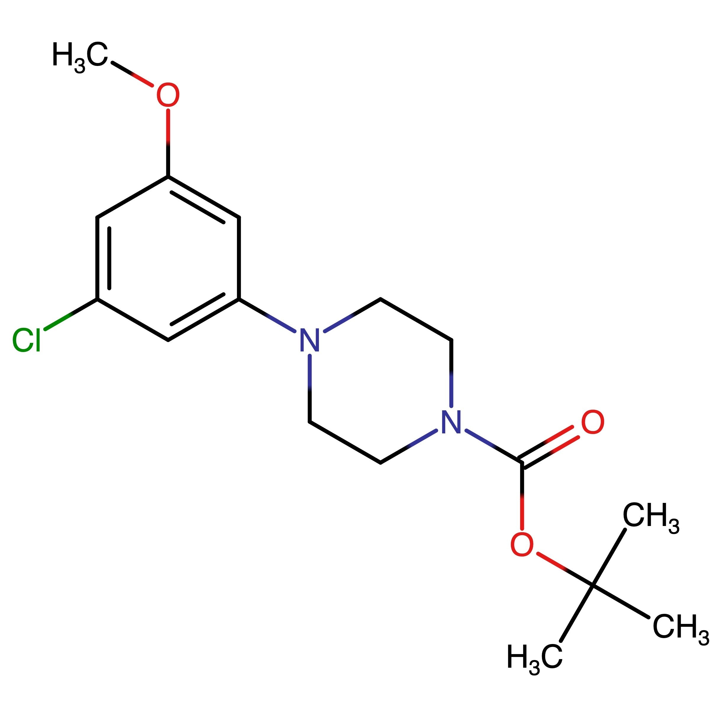 CAS 1498257-80-9 | tert-Butyl 4-(3-chloro-5-methoxyphenyl)piperazine-1-carboxylate