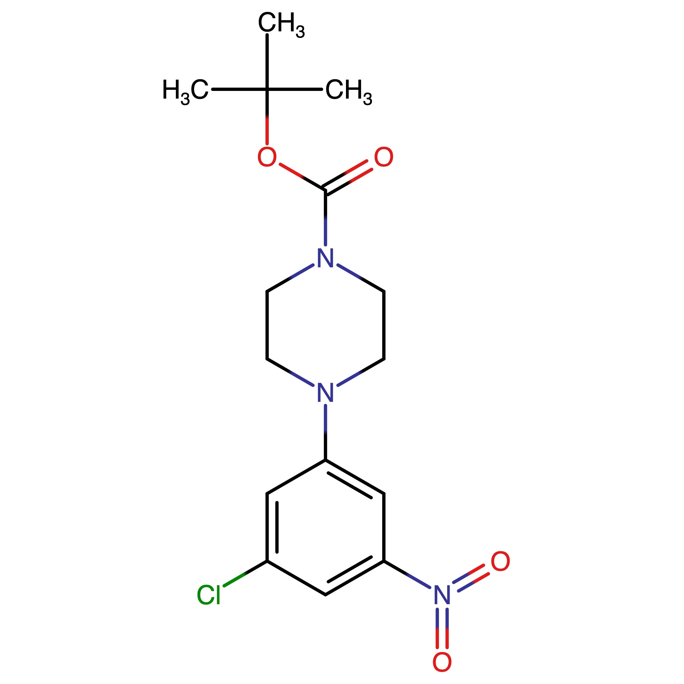 CAS 1881330-30-8 | tert-Butyl 4-(3-chloro-5-nitrophenyl)piperazine-1-carboxylate | MFCD29043748