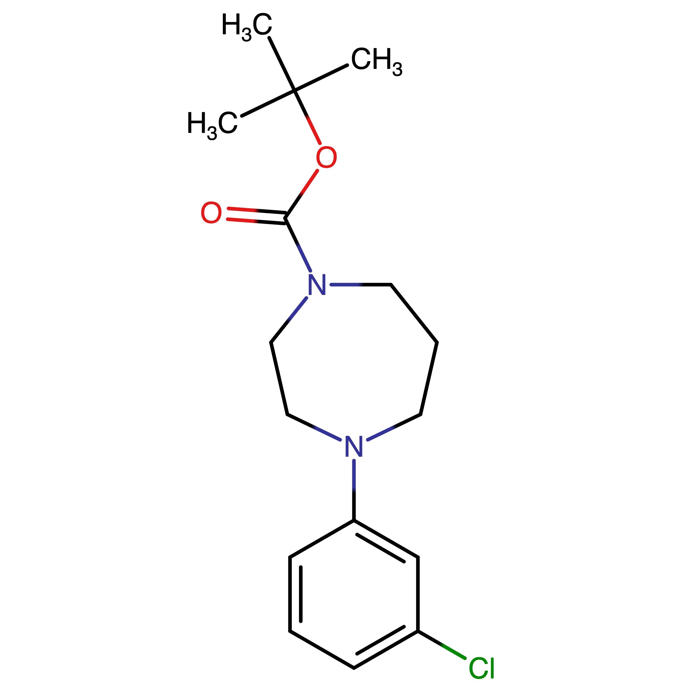 CAS 868064-43-1 | tert-Butyl 4-(3-chlorophenyl)-1,4-diazepane-1-carboxylate