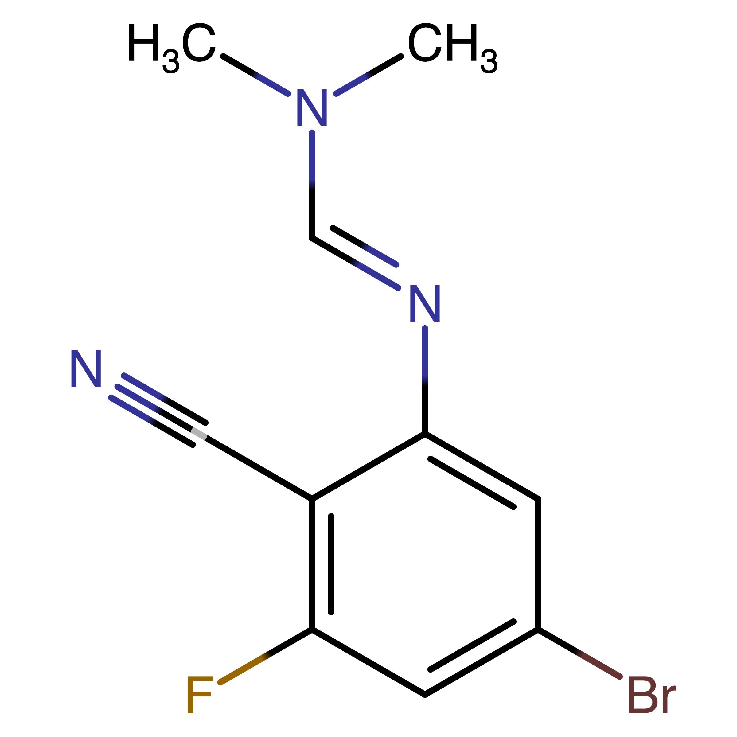 CAS 2838104-83-7 | (E)-N'-(5-Bromo-2-cyano-3-fluorophenyl)-N,N-dimethylformimidamide
