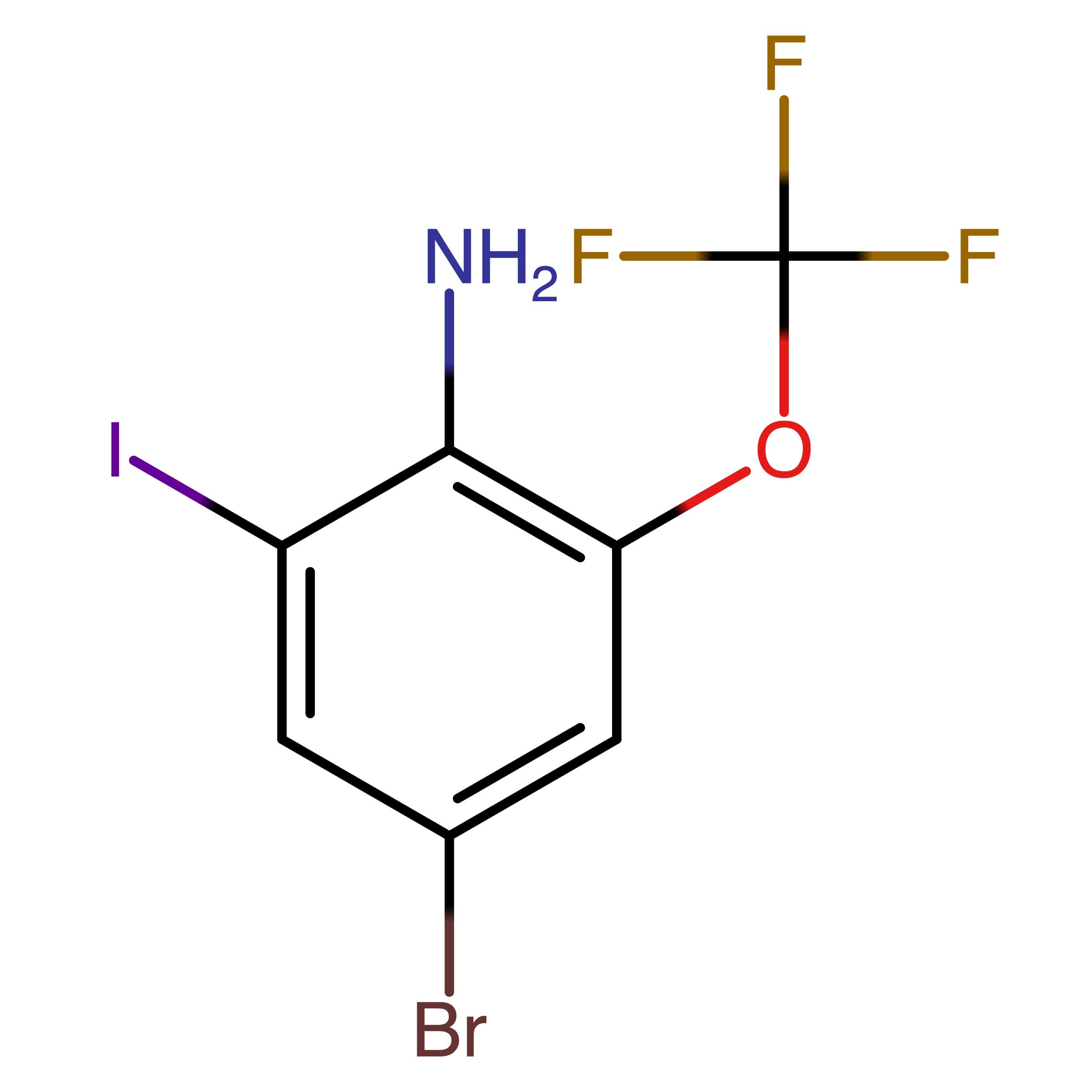 CAS 1805178-47-5 | 4-Bromo-2-iodo-6-(trifluoromethoxy)aniline | MFCD28741489